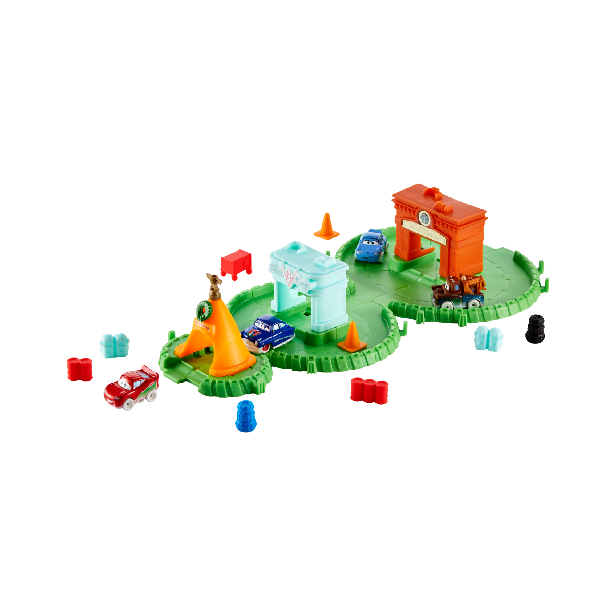 Disney and Pixar Cars Minis Advent Calendar with 4 Mini Cars, Track