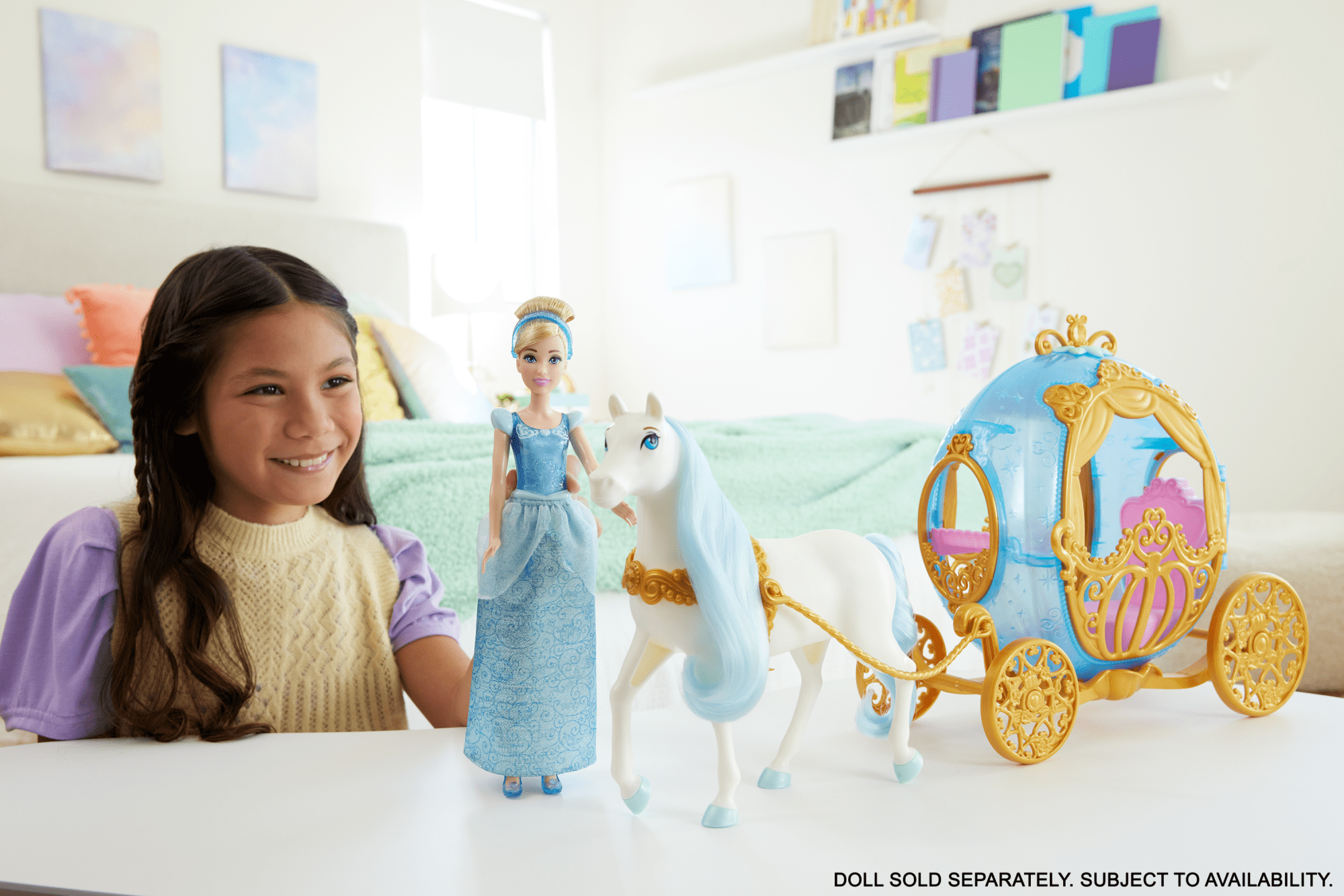 Princess carriage for dolls sales