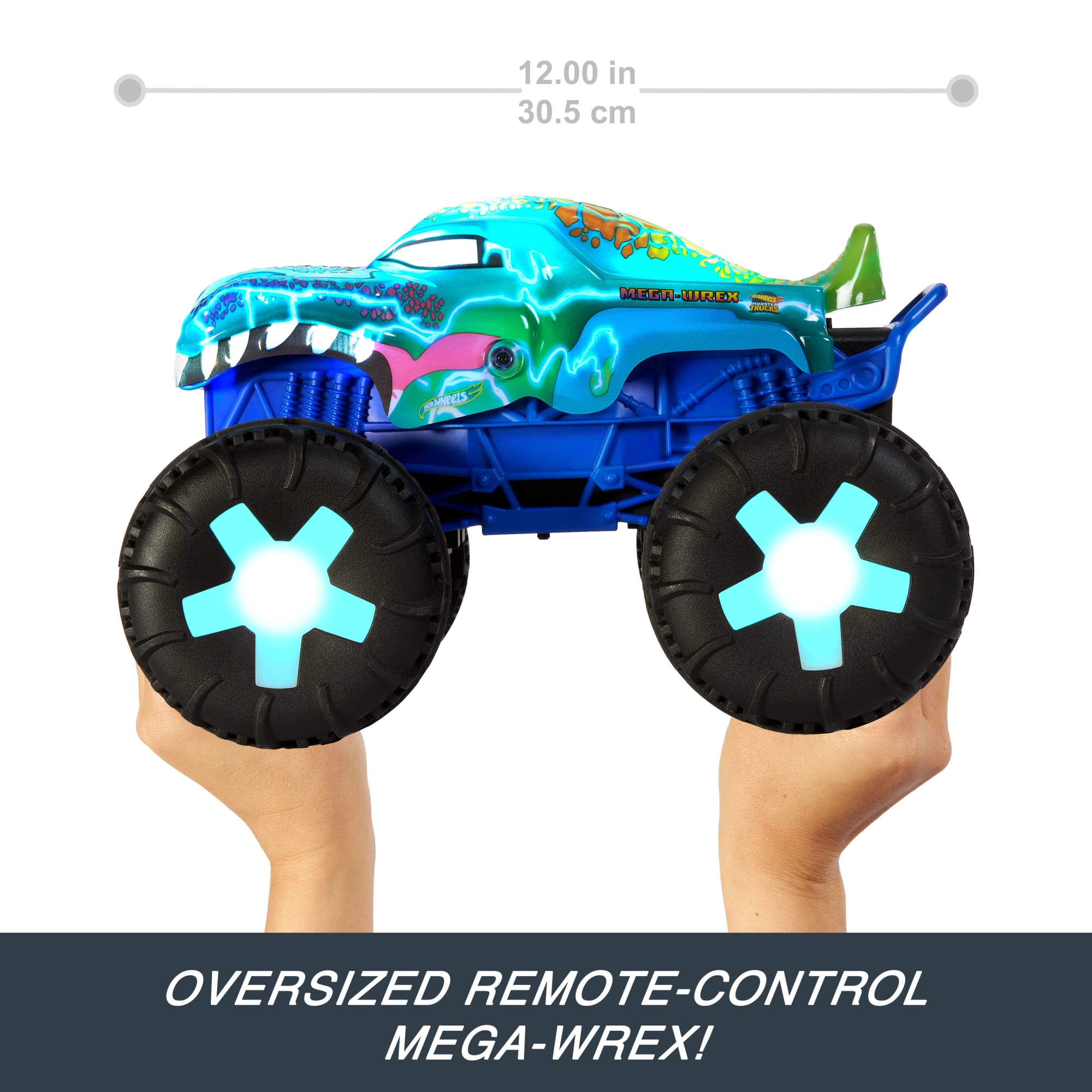 HOT WHEELS Monster Trucks 1:15 Scale HW MEGA-WREX ALIVE RC Vehicle | Mattel