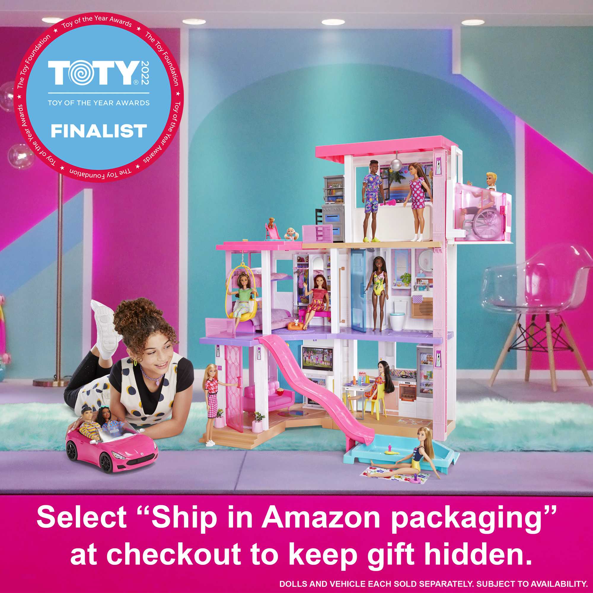 Barbie Dreamhouse Dollhouse With 75 Accessories Wheelchair Accessible Elevator Lights Sounds Music