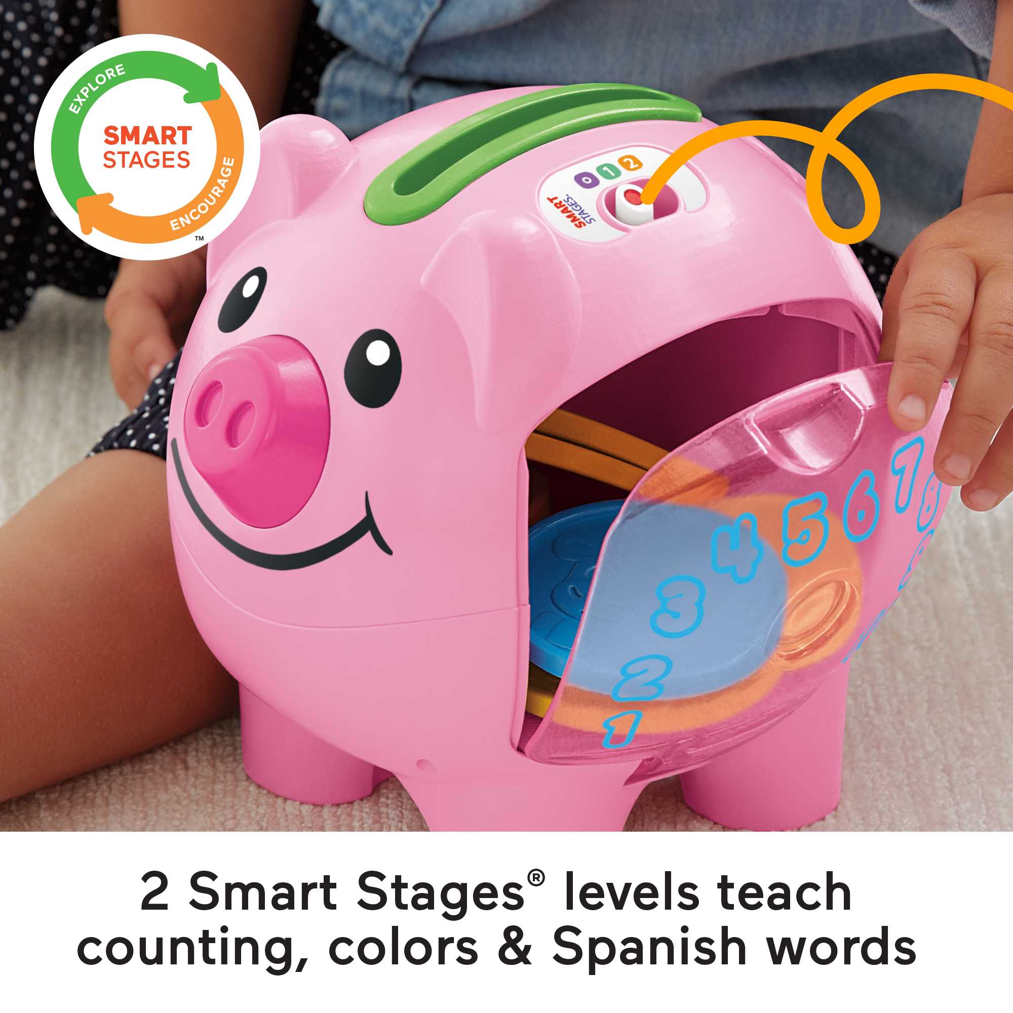 Fisher price laugh and learn smart stages piggy bank discount