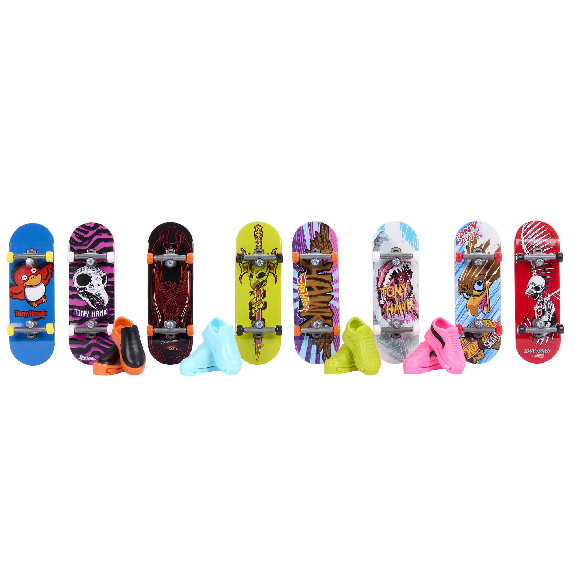 Hot Wheels-Skate-Fingerskate Tony Hawk-Pack fingerboards et chaussures |  Mattel