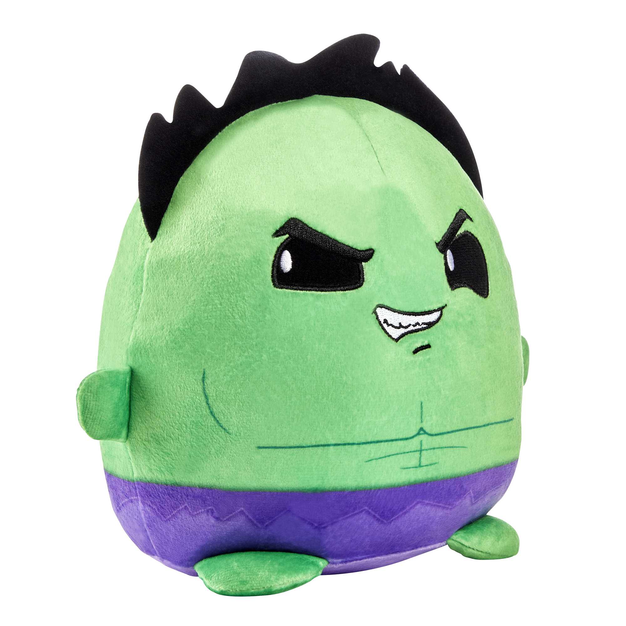 Marvel Cuutopia Plush Hulk, 10-In Soft Rounded Pillow Doll, Collectible Superhero Stuffed Animal