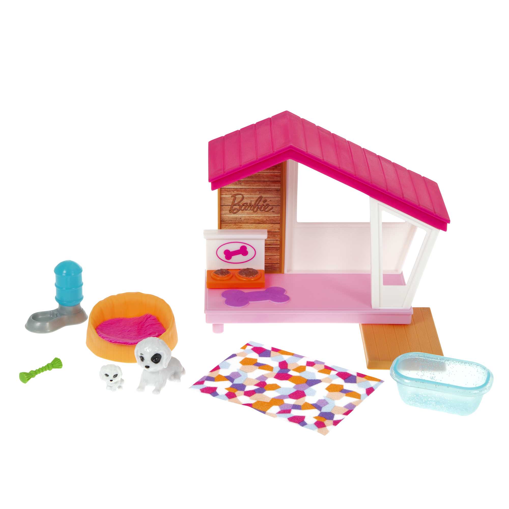 Barbie Mini Playset With 2 Pet Puppies GRG78 | Mattel