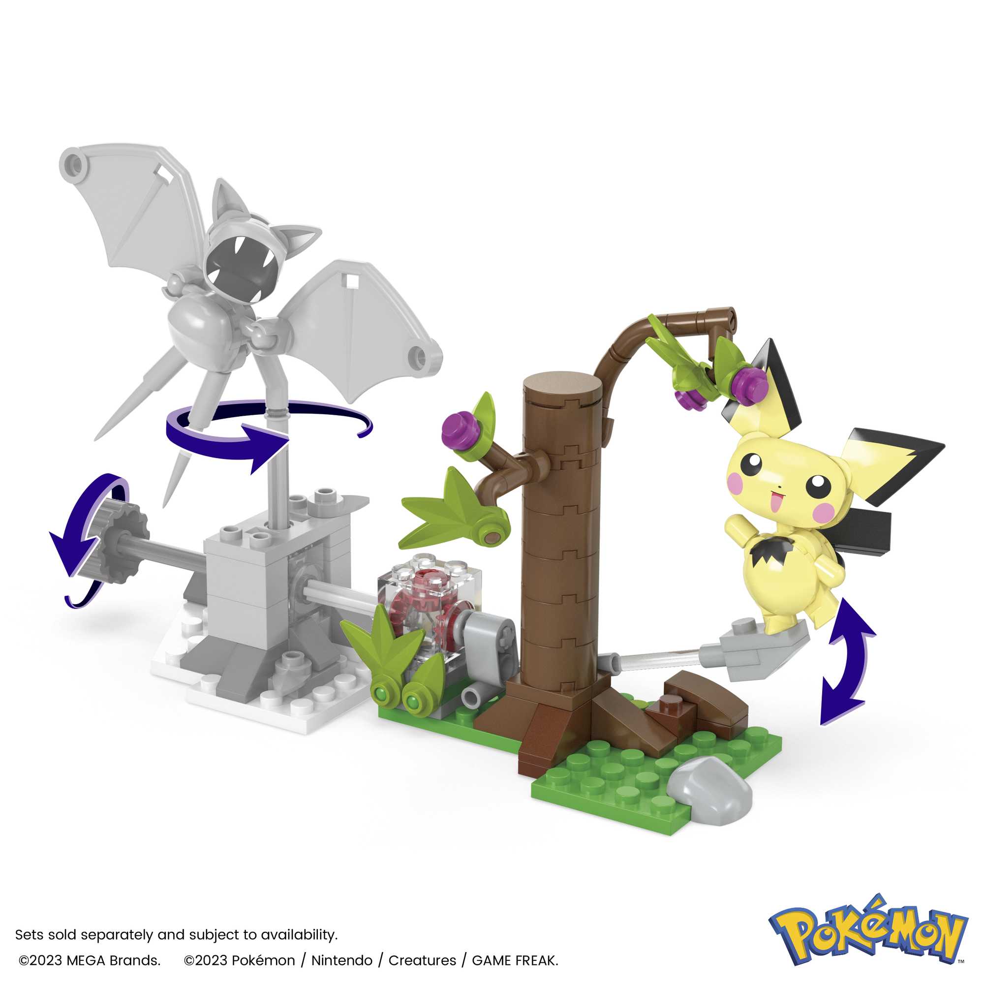 MEGA Pokémon Coffret La Cueillette de Pichu, 1 Figurine (84 Pièces)