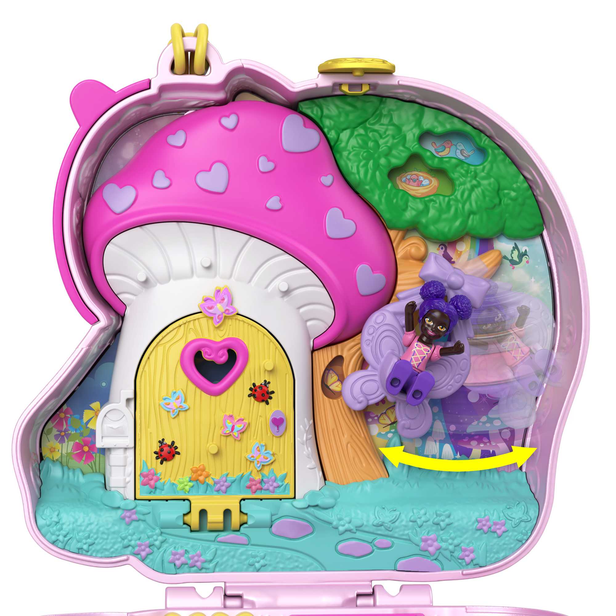 Polly Pocket Conjunto de Brinquedo Estojo Adventure World Festa do