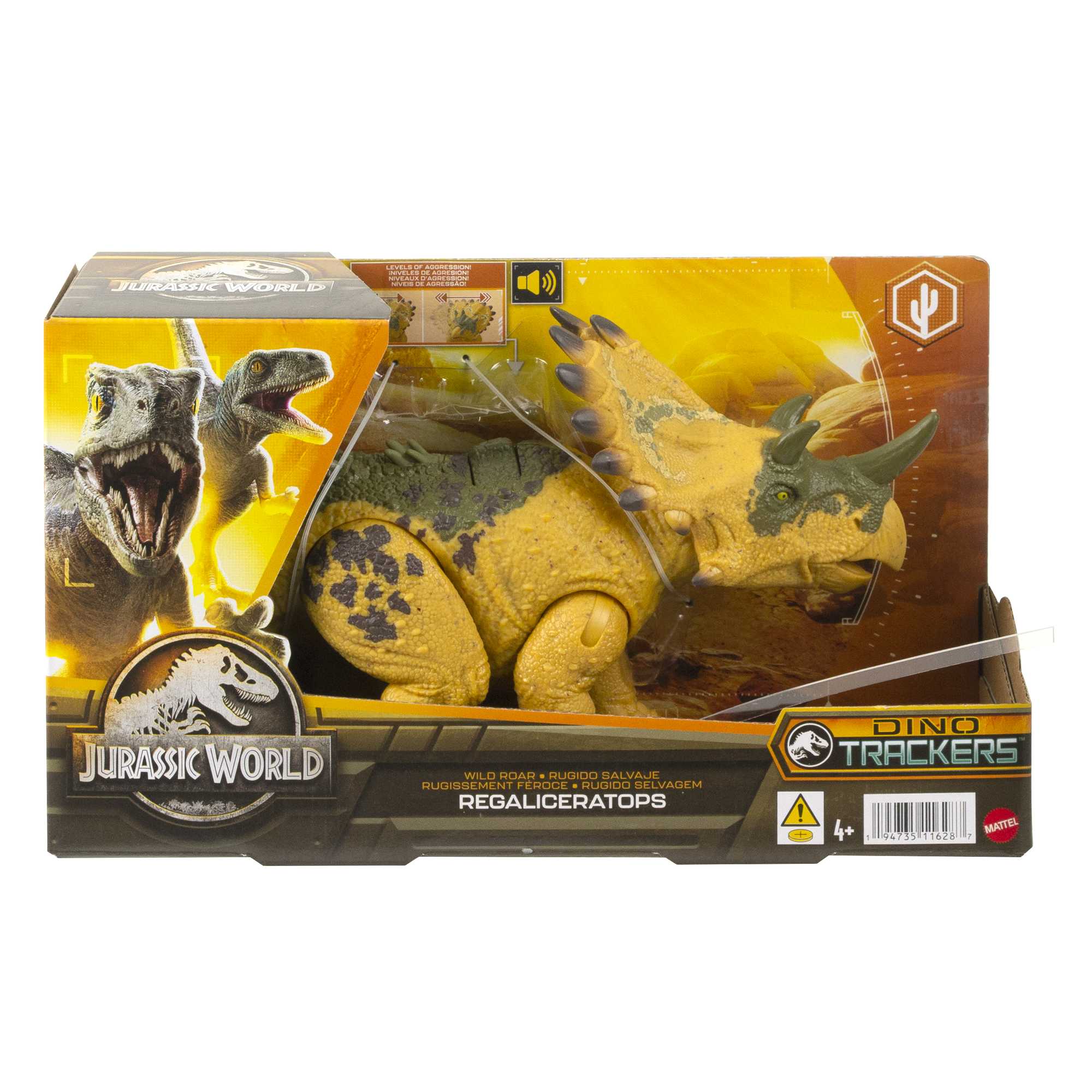 Jurassic World Dinosaurio de Juguete Regaliceratops Rugido Salvaje