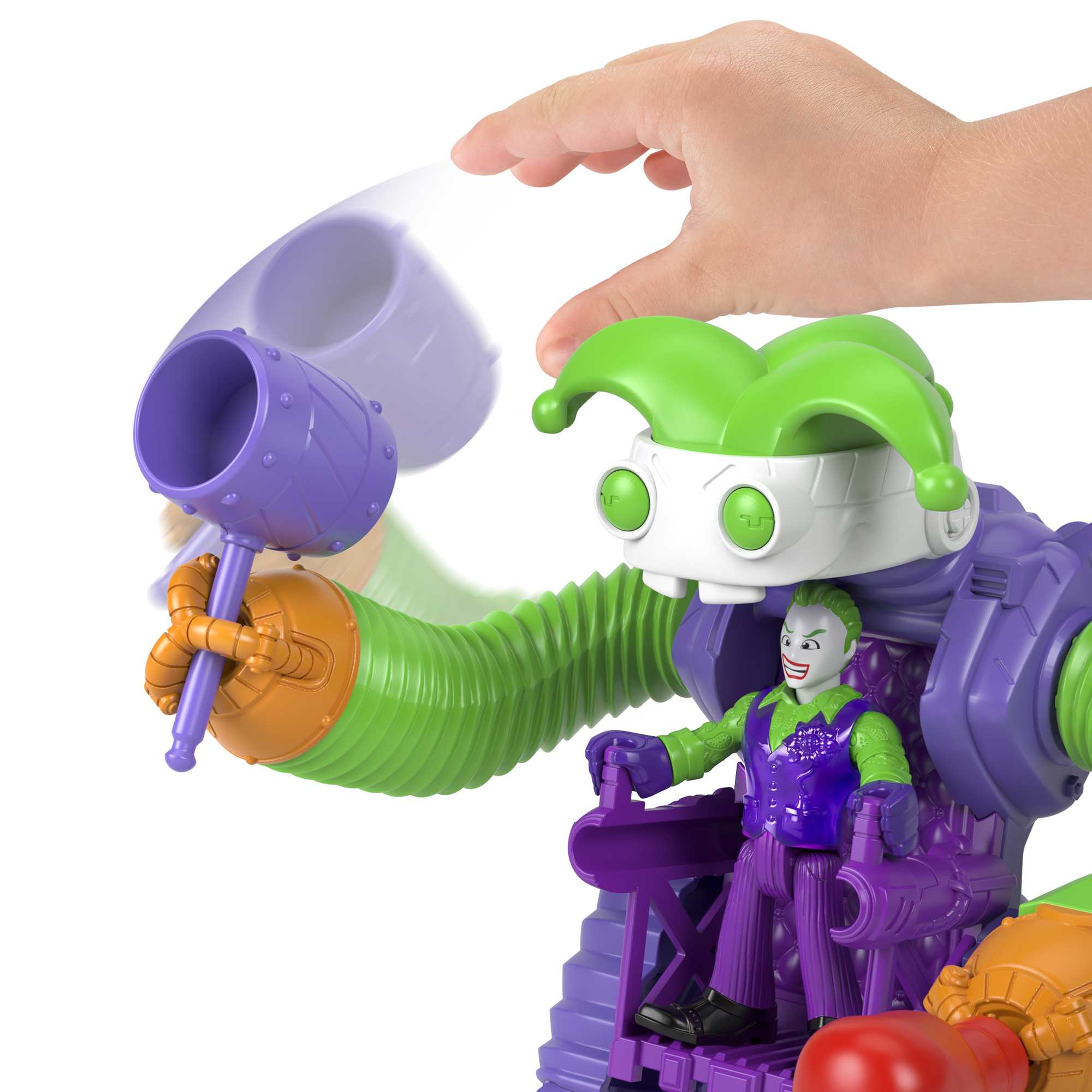 Imaginext DC Super Friends Veículo de Brinquedo Robô de Batalha The Joker