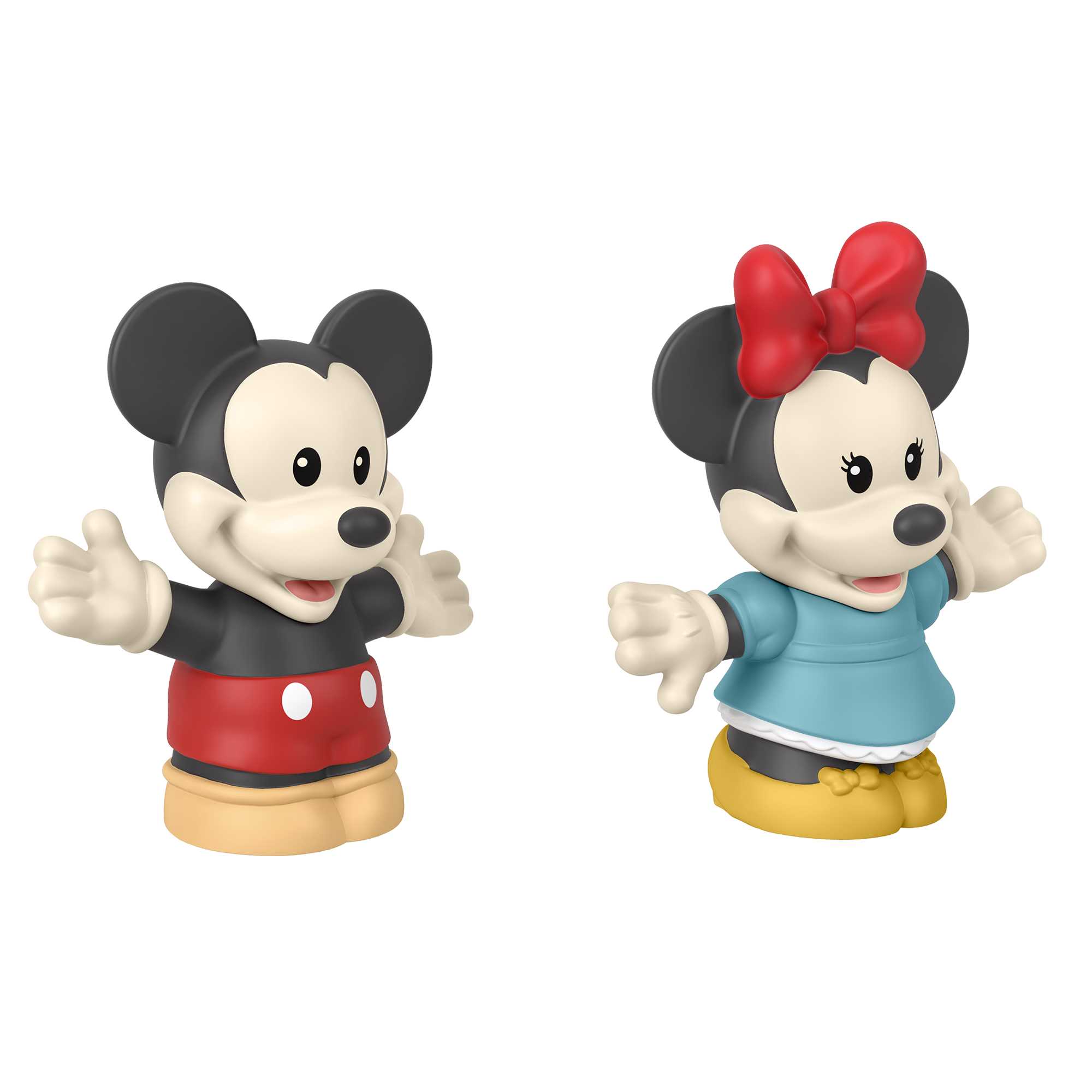 Fisher-Price Little People Toddler Figure Pack, Disney 100 Retro Reimagined Mickey & Minnie
