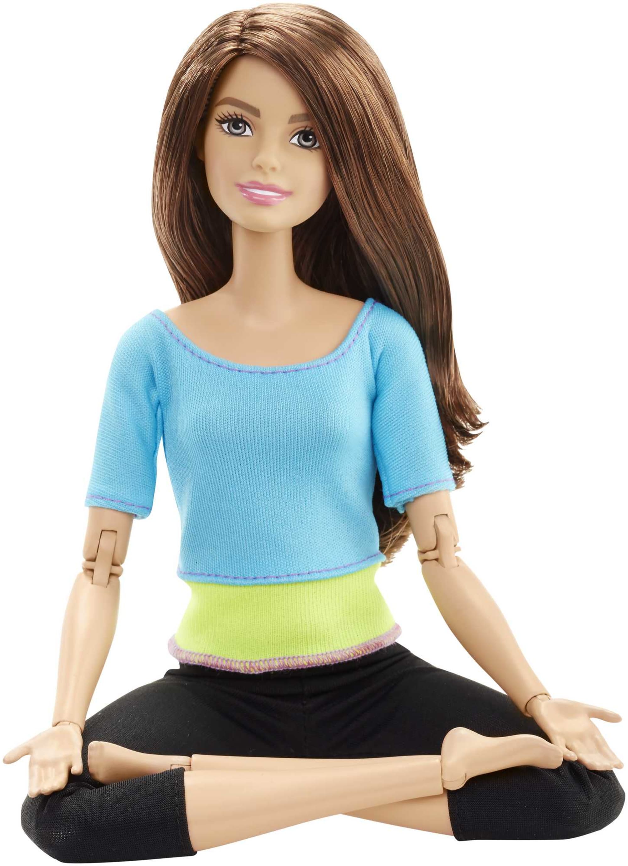  Barbie Made to Move Doll with 22 Joints, Dark Hair