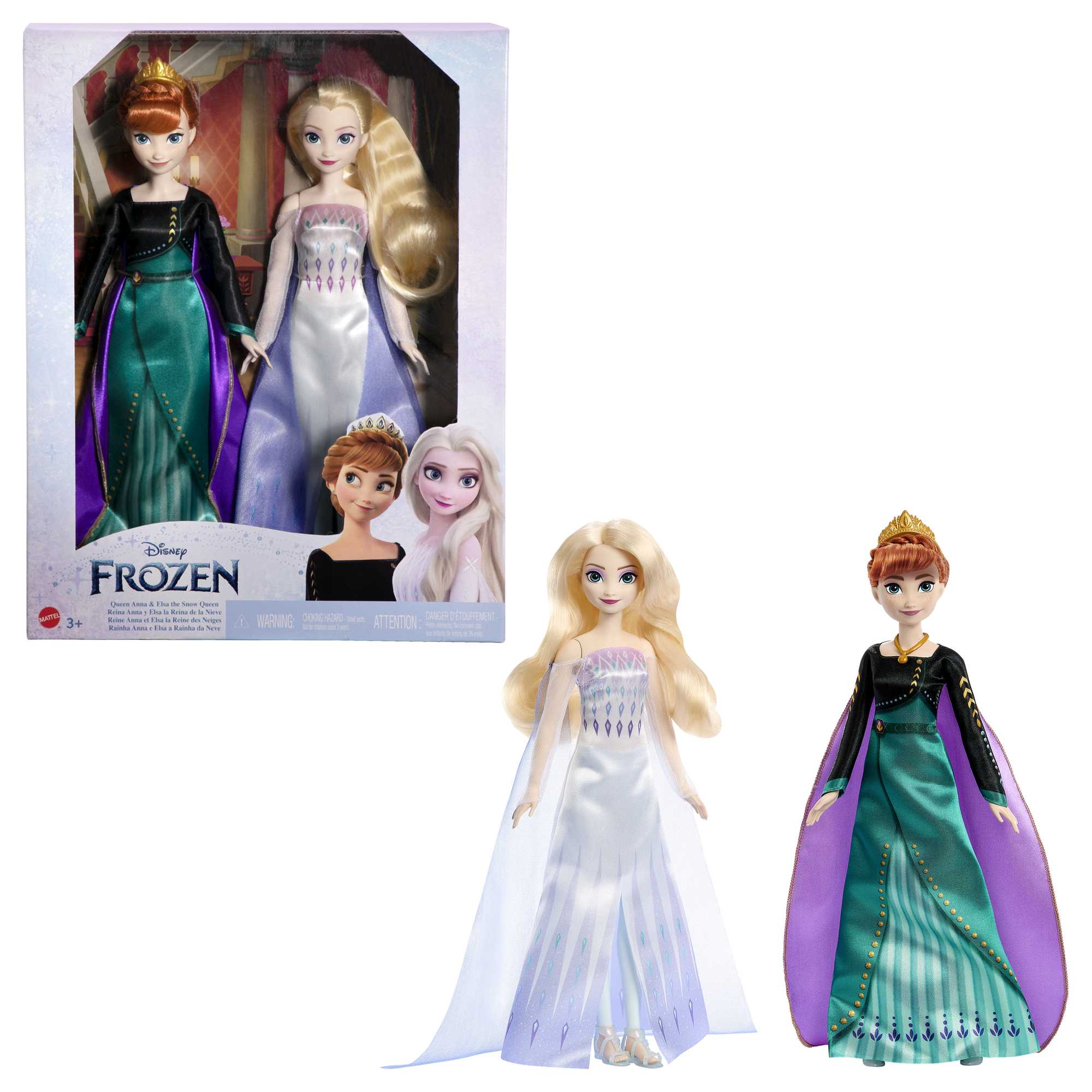 Disney Frozen Queen Anna & Elsa The Snow Queen | Mattel