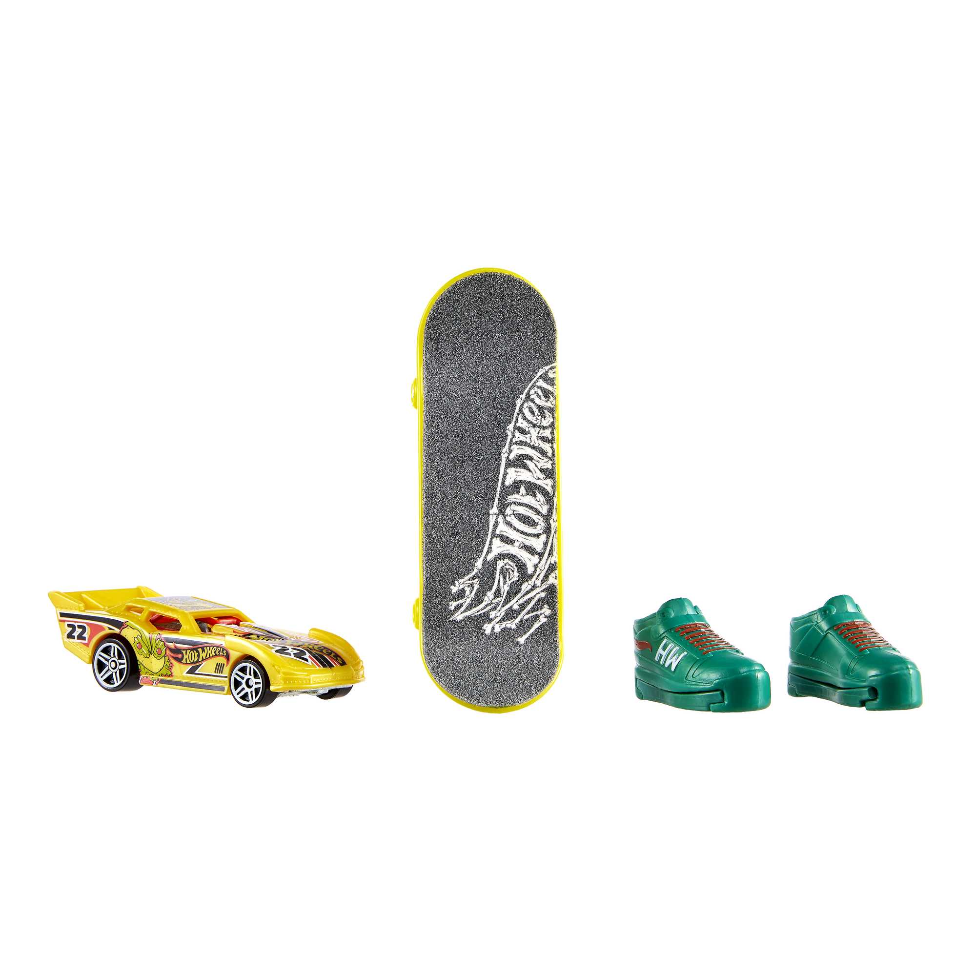 Hot Wheels Skate Veículo de Brinquedo Skateboard FEROCIOUS FOODS™ + MAXIMUM LEEWAY®