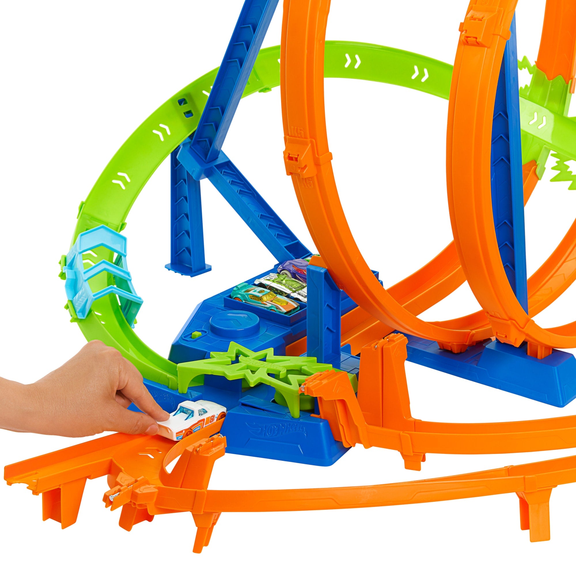 Hot Wheels Coffret Collisions Épiques, 5 Zones de Collisions