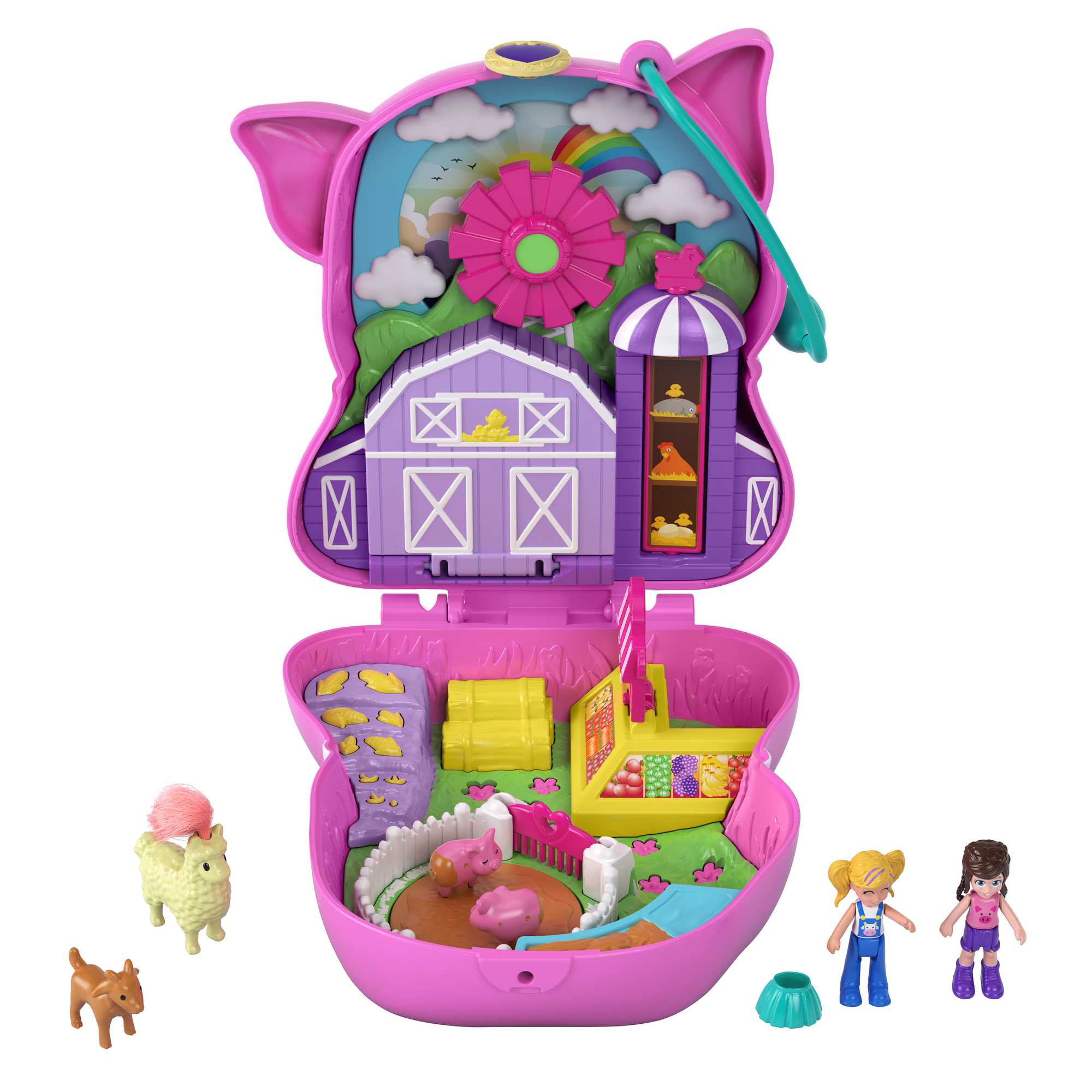 Polly Pocket On The Farm Piggy Compact | Mattel