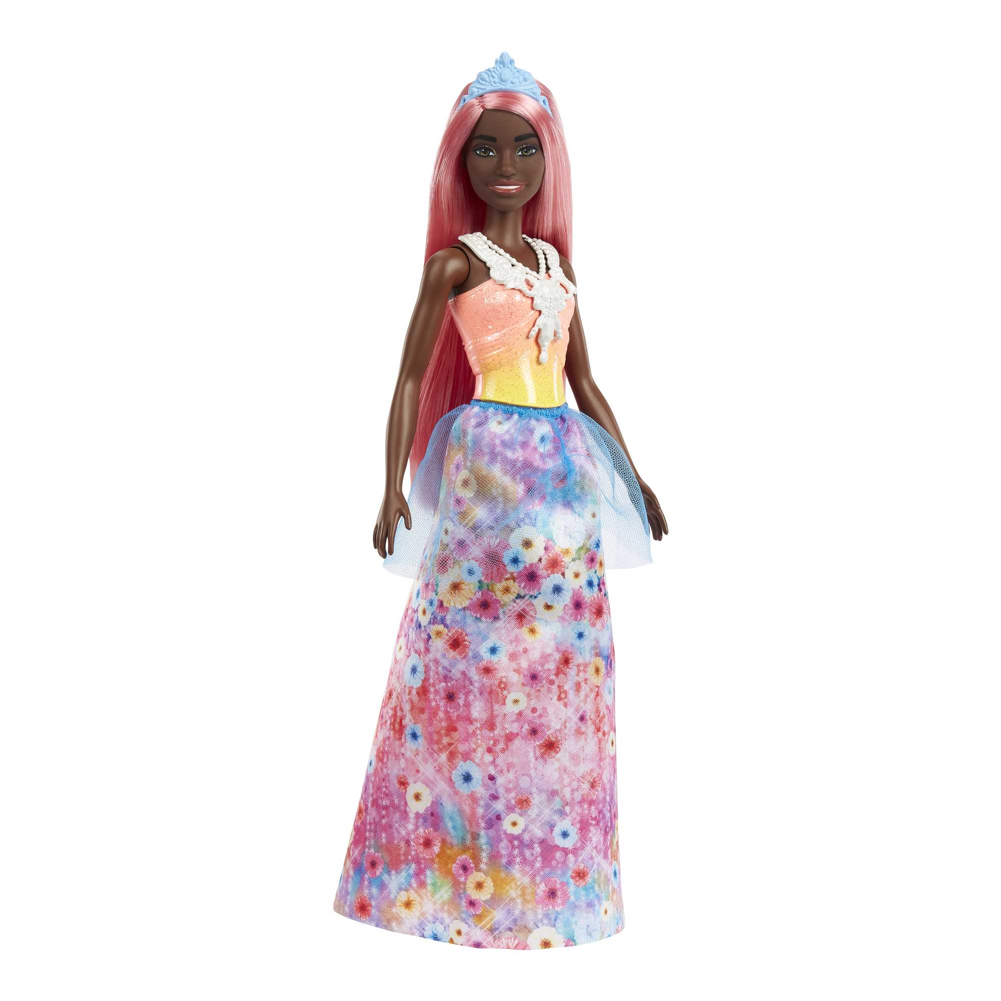 Barbie Fantasía Muñeca Real Cabello Rosa Pastel