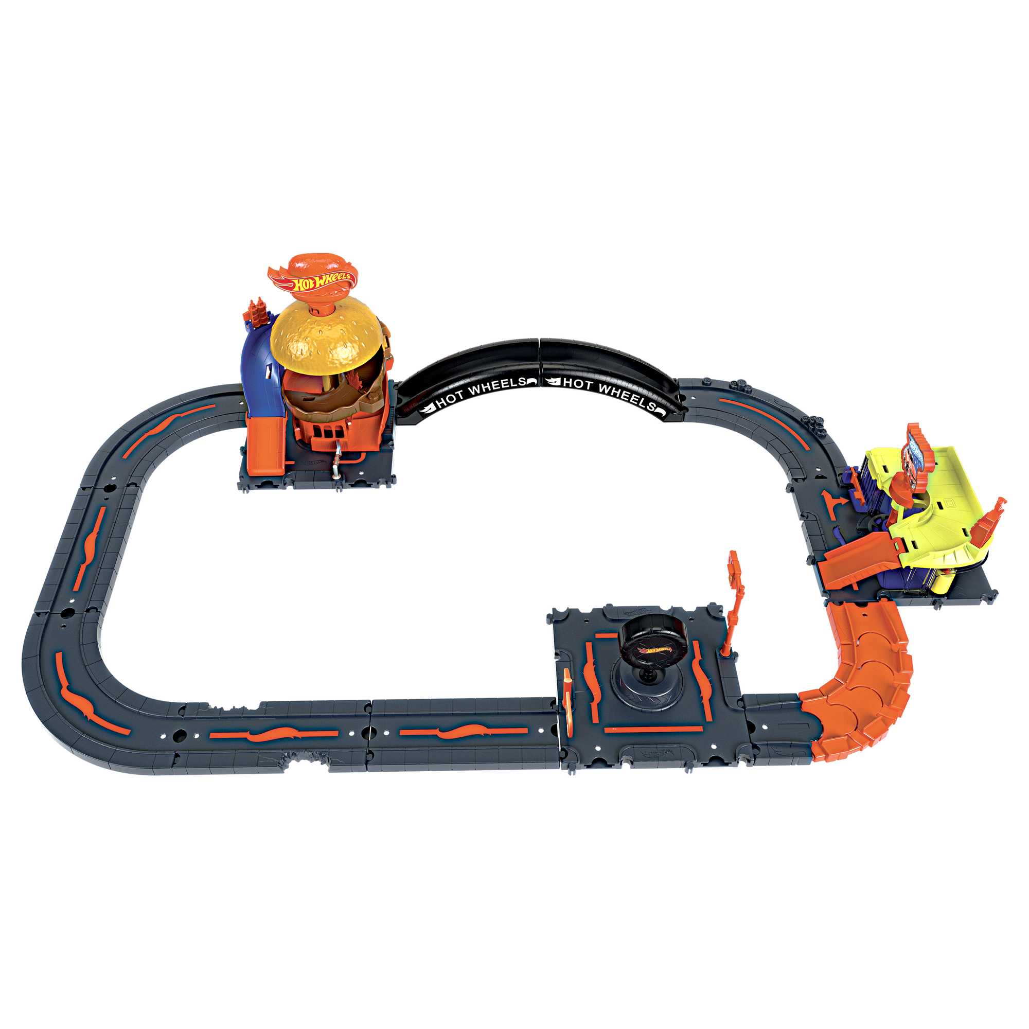 Hot Wheels Ville Coffret D’Extension de Piste, 10 Élém., 1 Véhicule