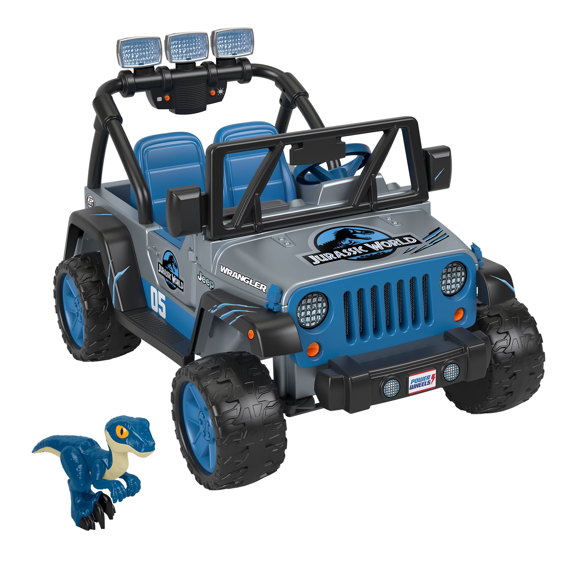 Power Wheels Jurassic World Dino Damage Jeep | Mattel