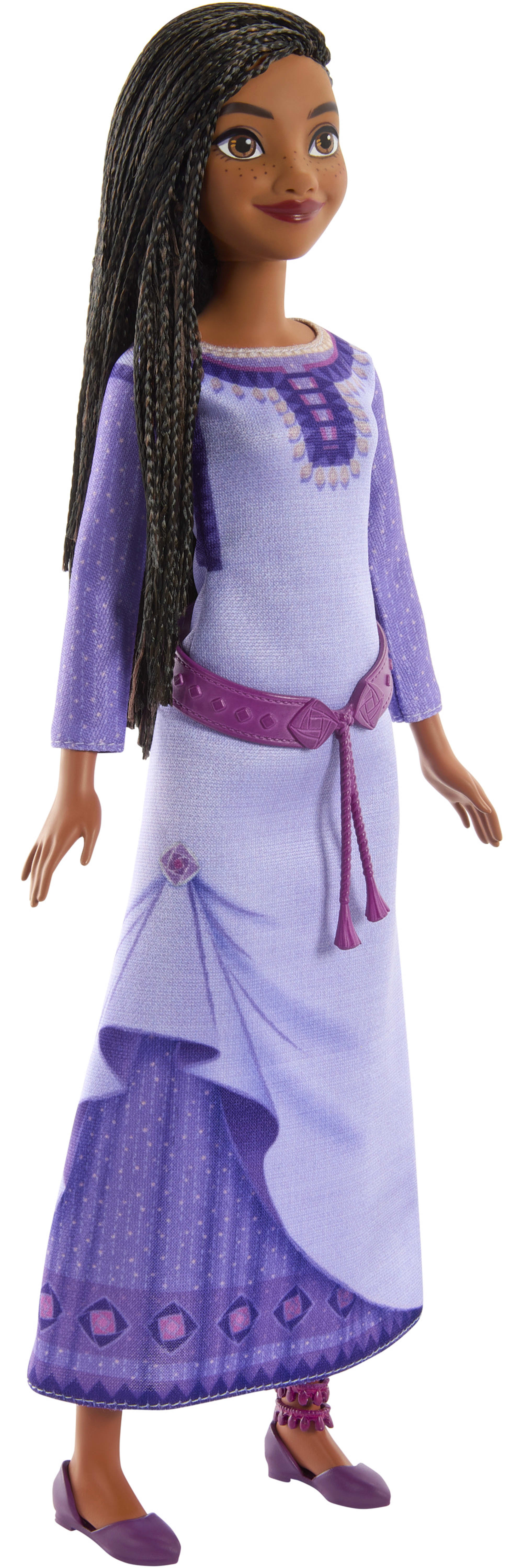 Disney's Wish Asha Of Rosas Posable Fashion Doll With Natural Hair,  Including Removable Clothes, Shoes, And Accessories