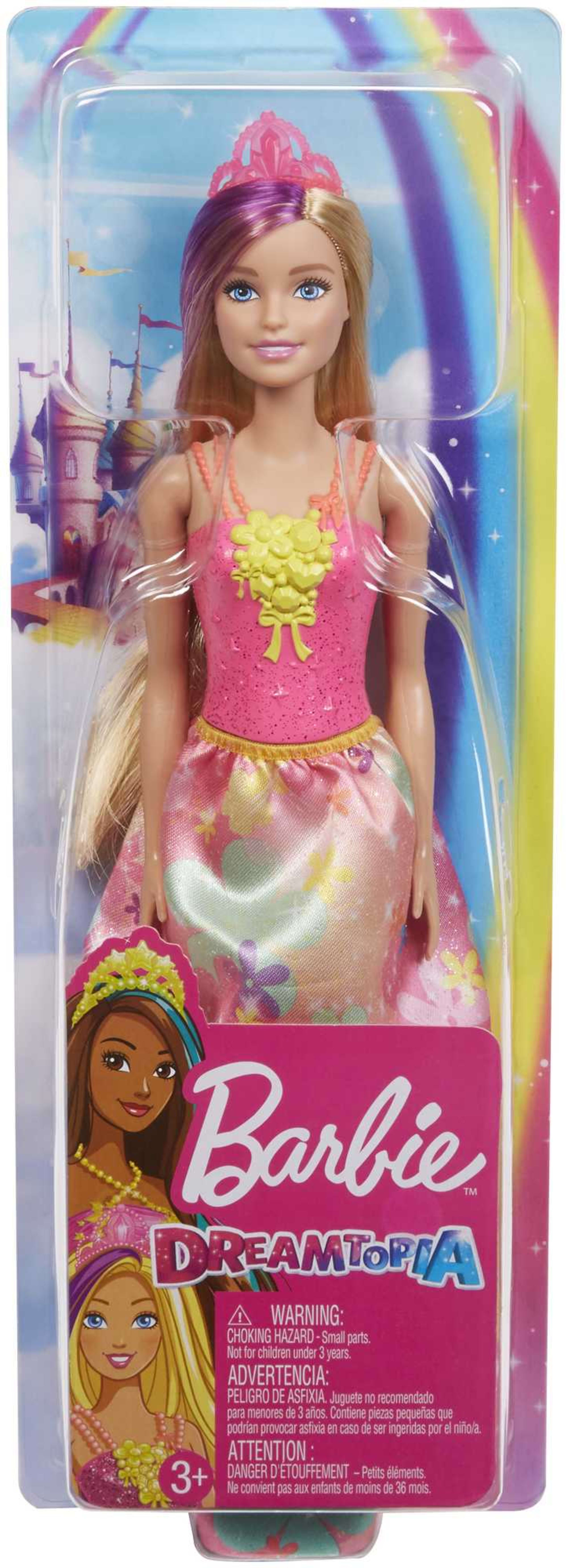 Barbie Dreamtopia Muñeca Real Corona Rosa