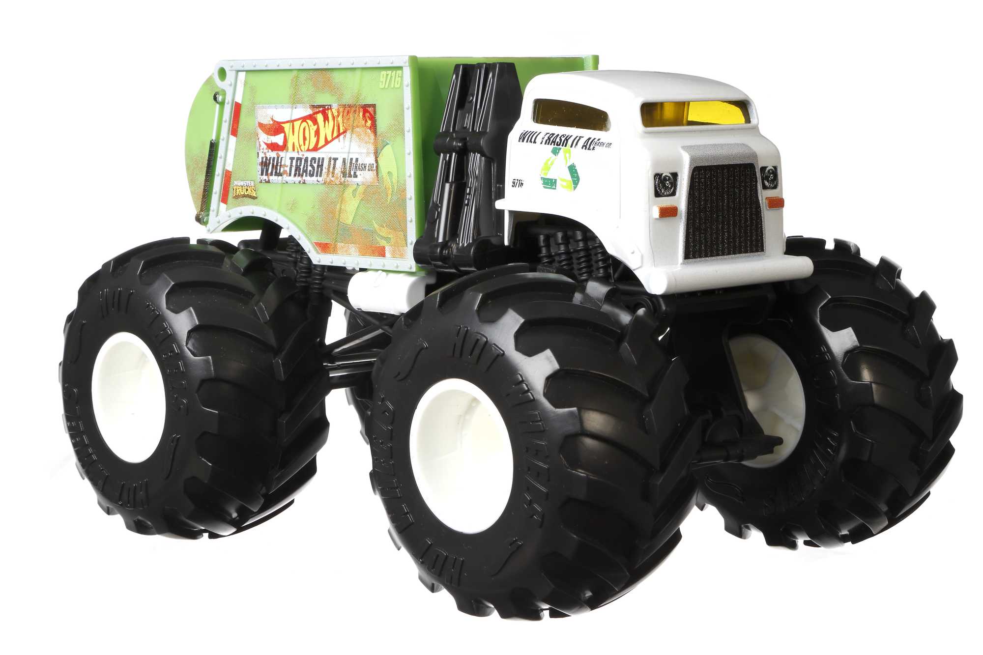 Hot Wheels Monster Trucks Veículo de Brinquedo 1:24 Will Trash It All