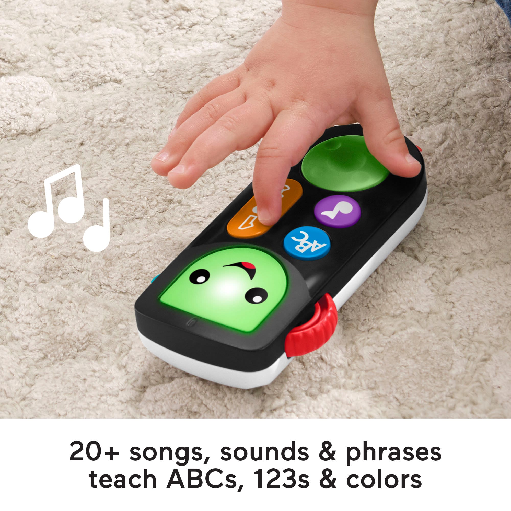 Fisher-Price Laugh & Learn Smart Phone Electronic Baby Learning Toy With  Lights & Sounds, Gray