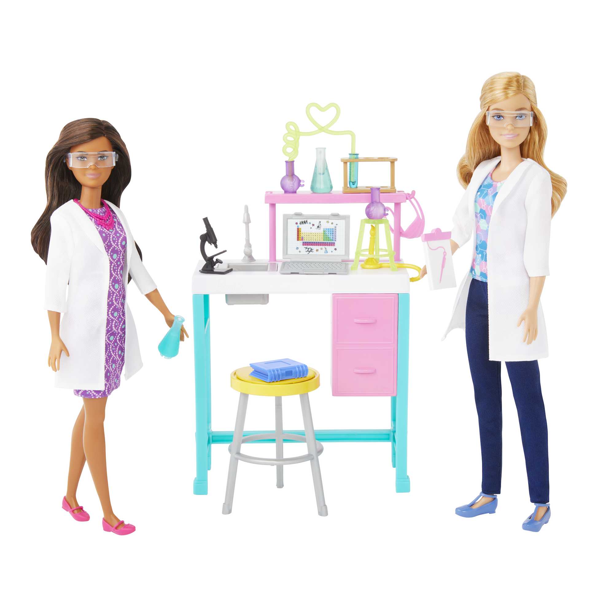 Barbie Doll & Accessories | Scientist Dolls and Lab Playset | MATTEL