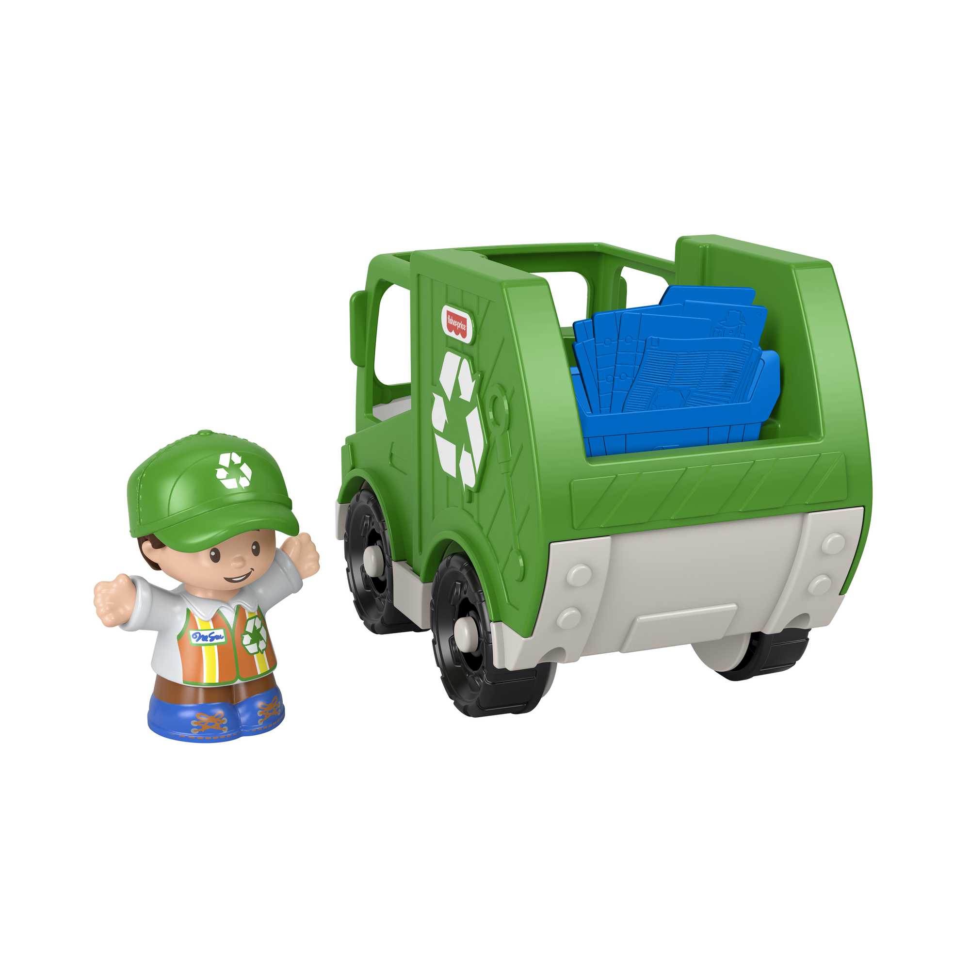 Fisher-Price Little People Brinquedo para Bebês Caminhão de Reciclagem
