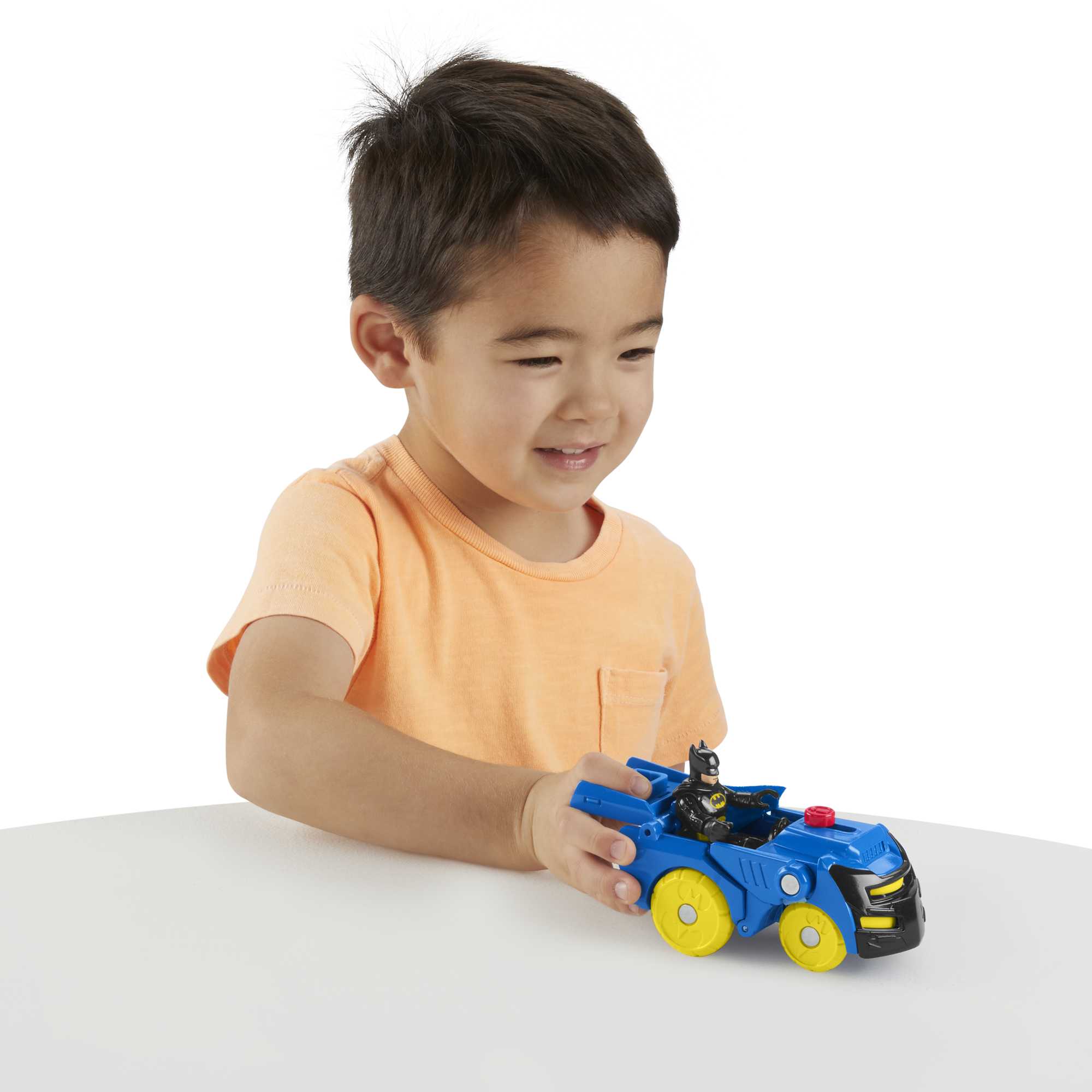 Imaginext DC Super Friends Figura de Ação Head Shifters Batman & Batmóvel