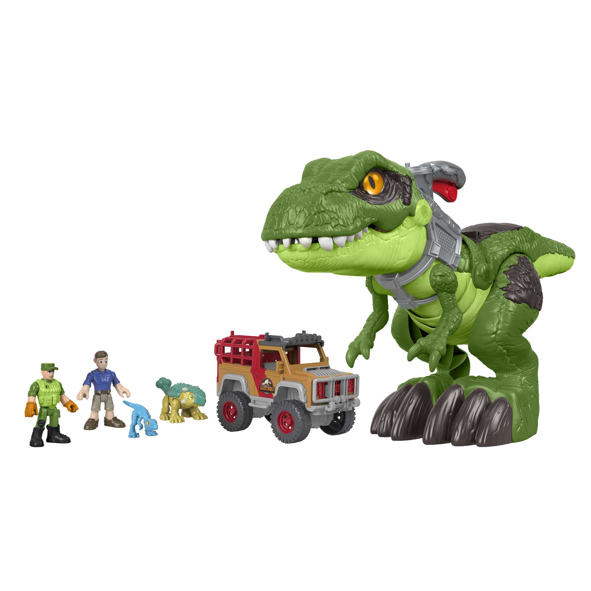 Imaginext Jurassic World Indominus Rex Dinosaur Toy with Thrashing Action  for Preschool Child