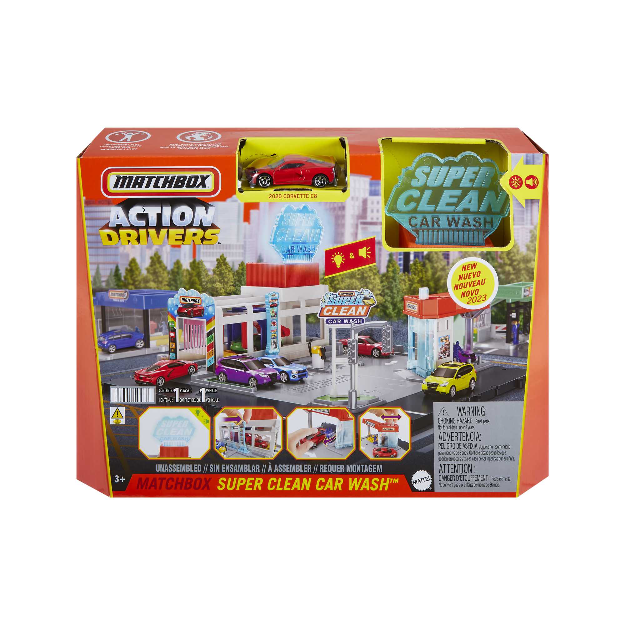 Matchbox Set de Juego Playset de Acción Super Autolavado