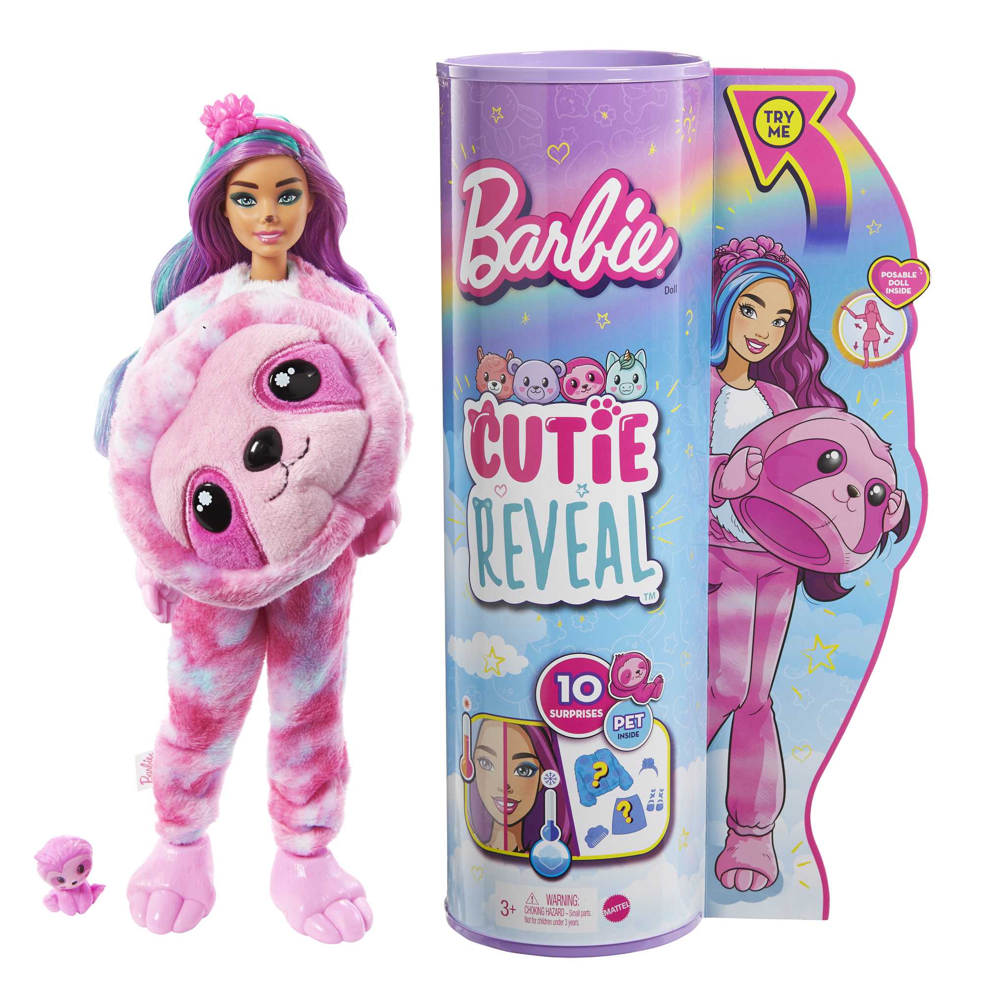 Barbie Cutie Reveal Cozy Cute Tees Series Chelsea Doll & Accessories, Plush  Lamb, Blonde Small Doll