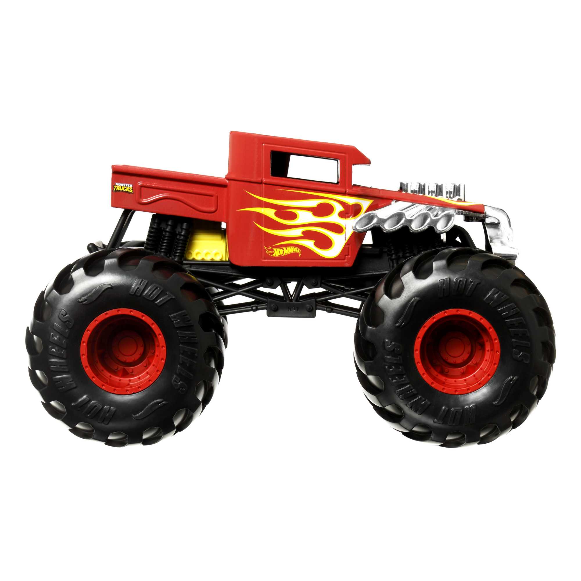 Hot Wheels Monster Truck 1:24 Escala Veículo Twin Mill com rodas gigantes  para crianças de 3 a 8 anos de idade, grande presente, caminhões de