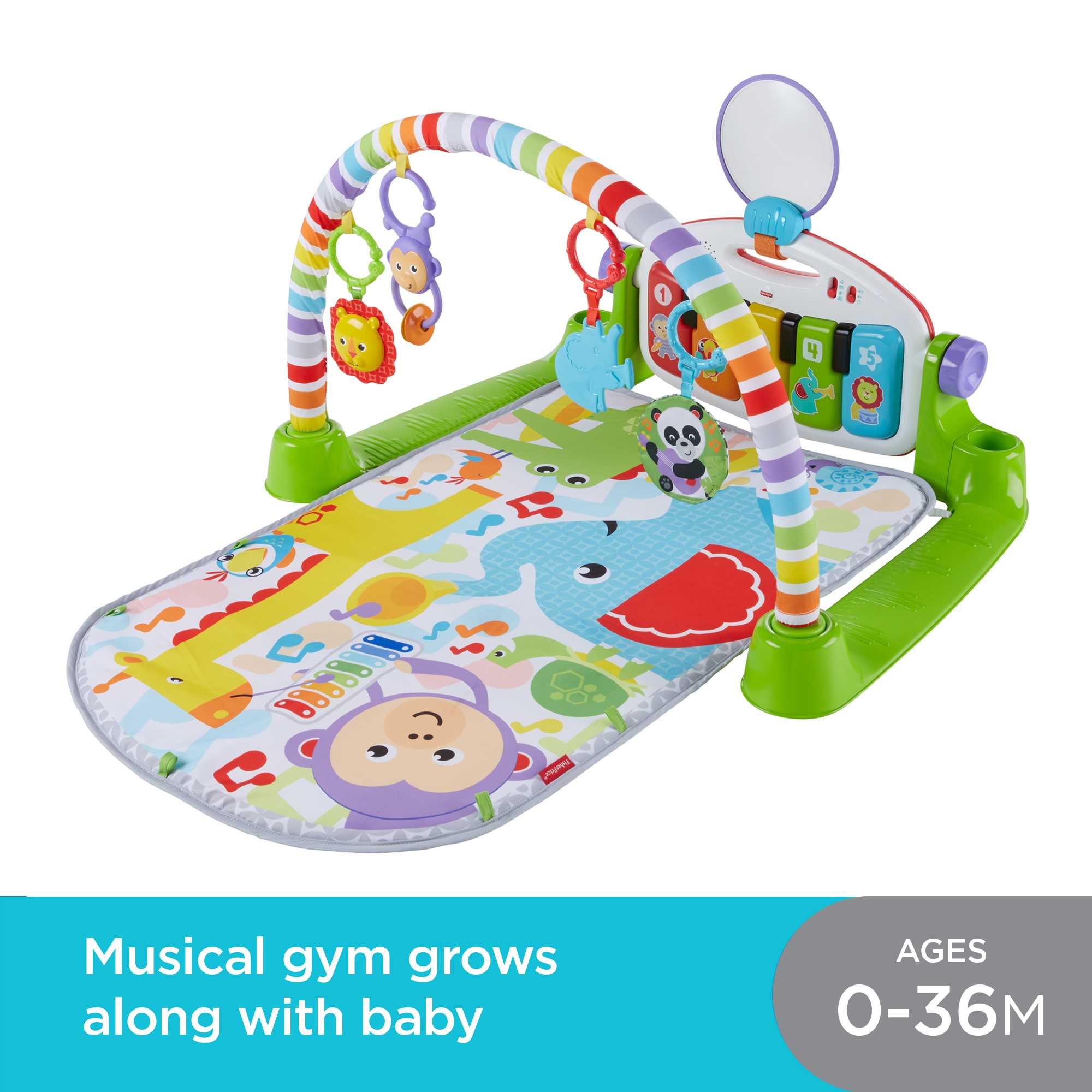 Fisher-Price Deluxe Kick & Play Piano Gym FVY53
