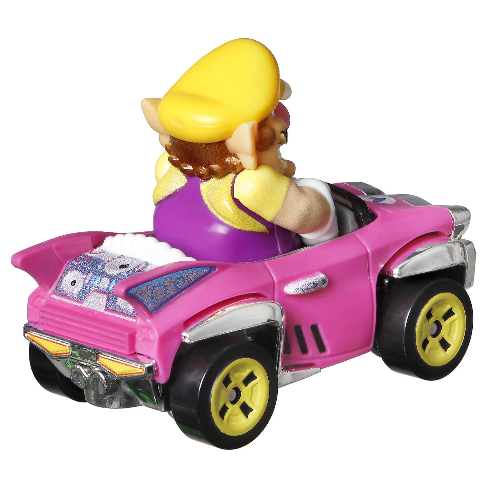 Hot Wheels Mario Kart Veículo de Brinquedo Wario Badwagon