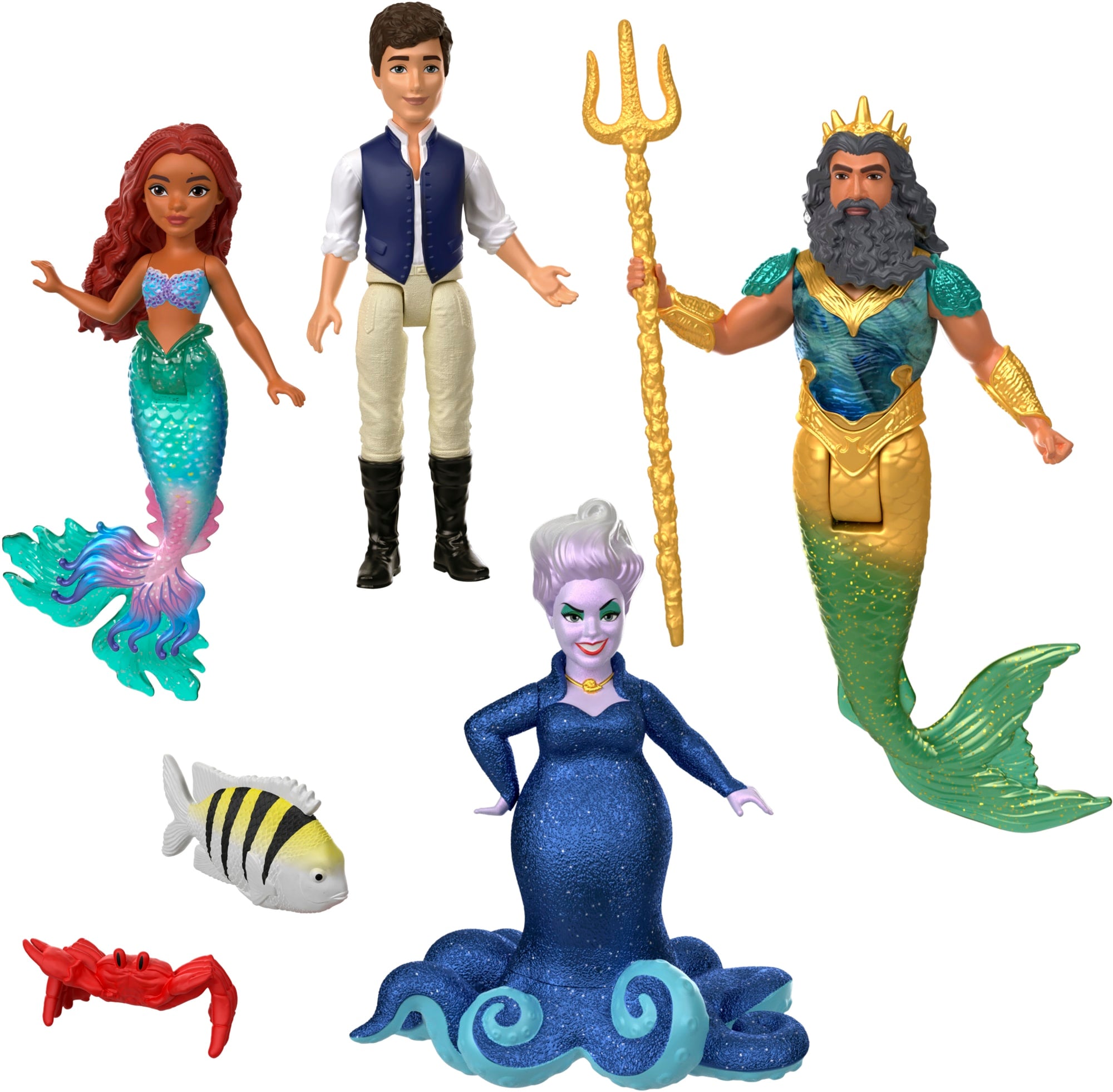 Disney The Little Mermaid Ariel's Adventures Story Set and Dolls | MATTEL