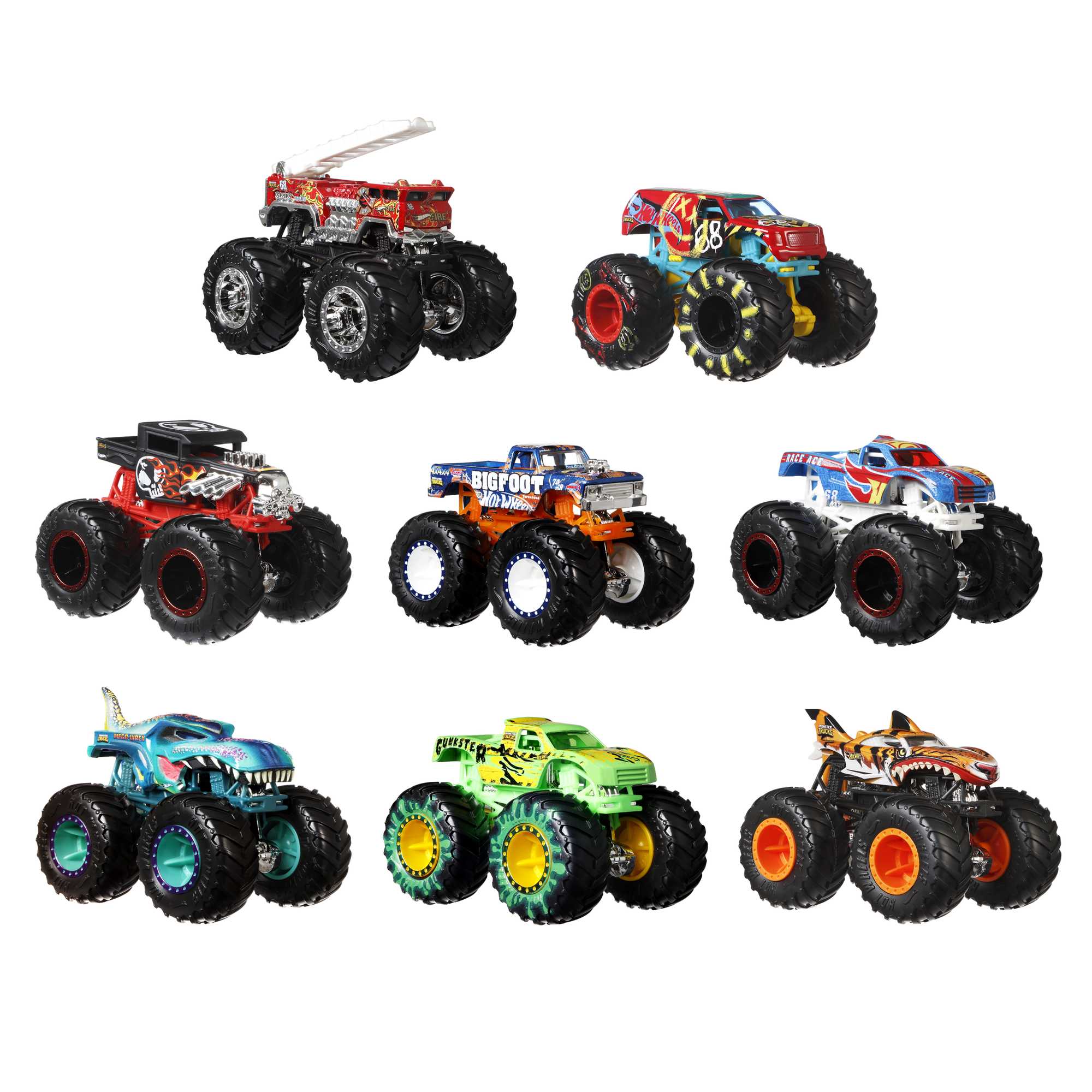 Hot Wheels Monster Trucks 8-Pack | Mattel