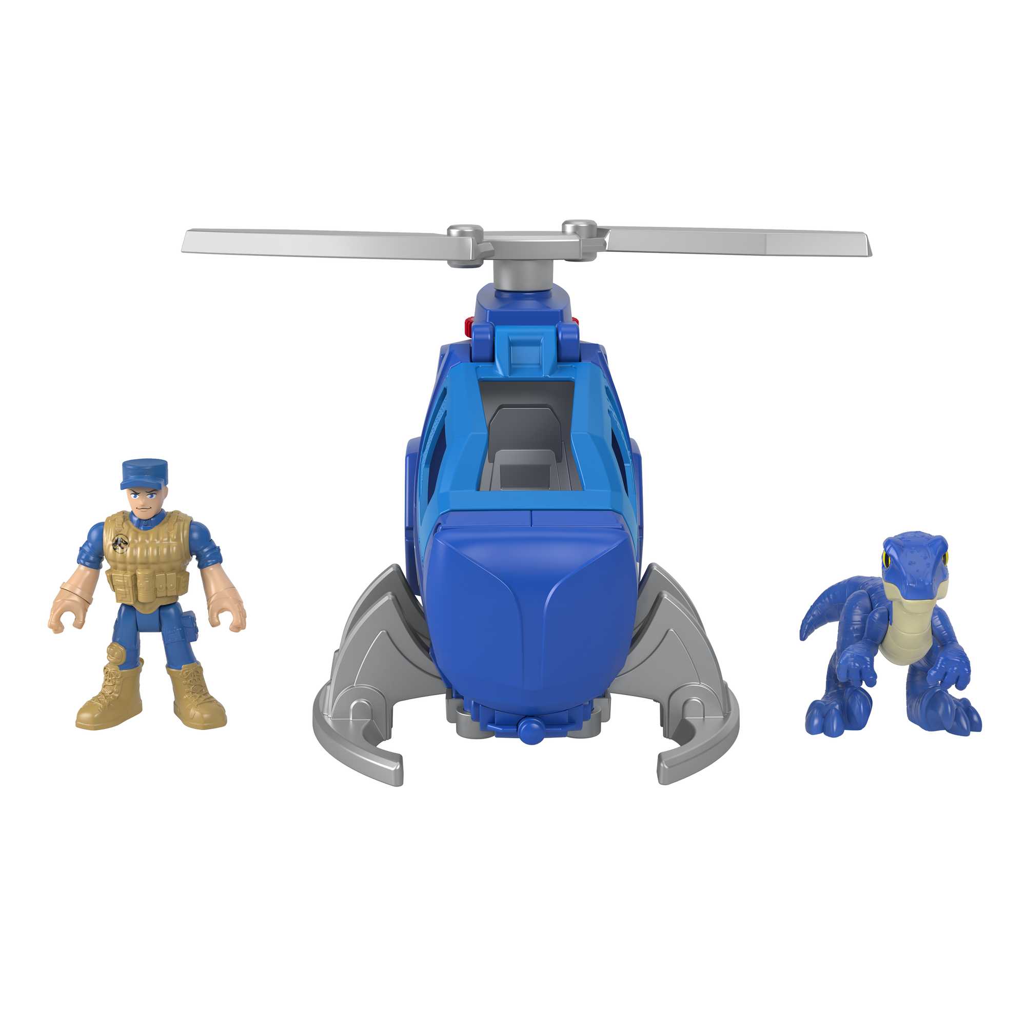 Imaginext Jurassic World Raptor Recon Dinosaur Toy & Helicopter Set, 3 Pieces