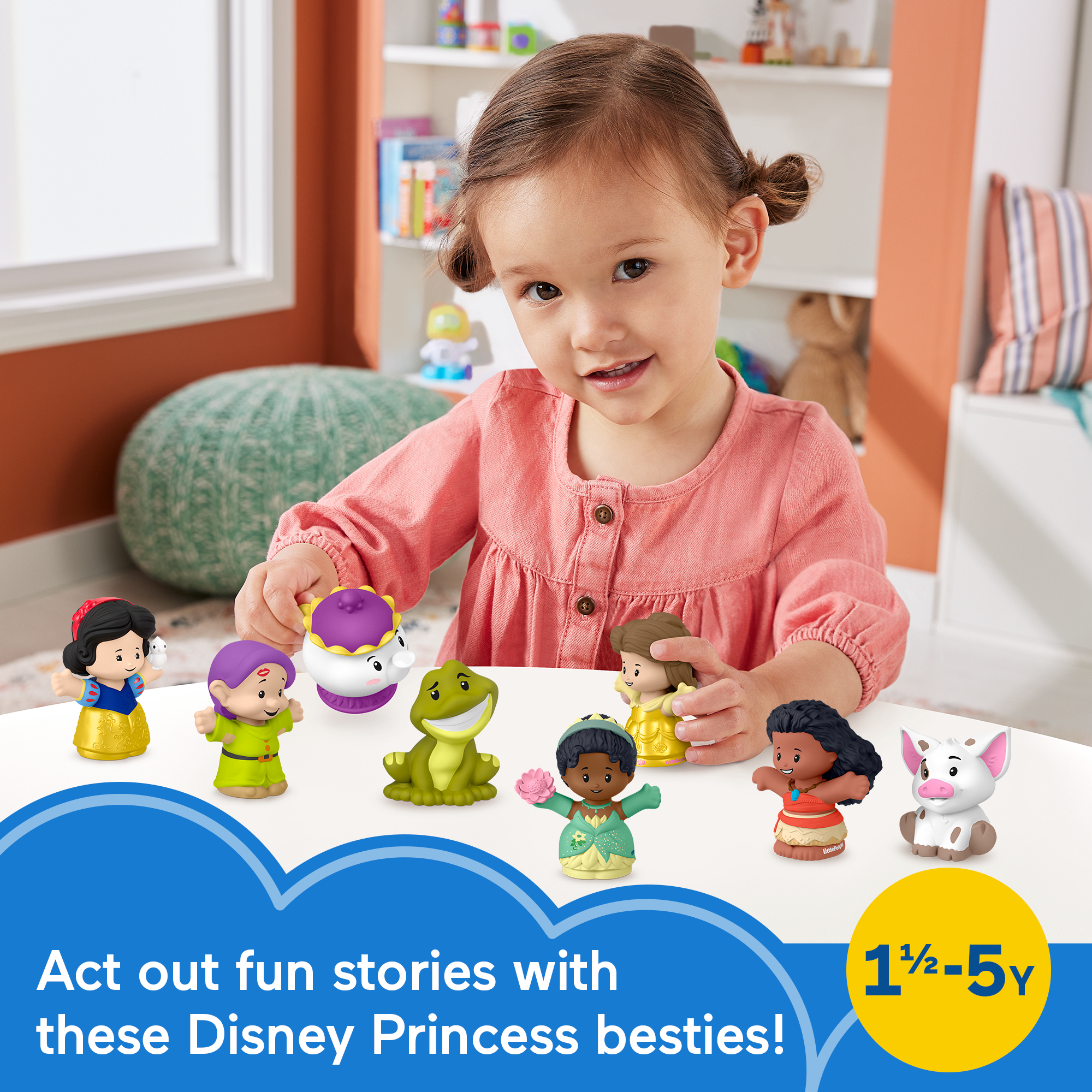 Disney Princess Story Duos Figure Pack by Little People®