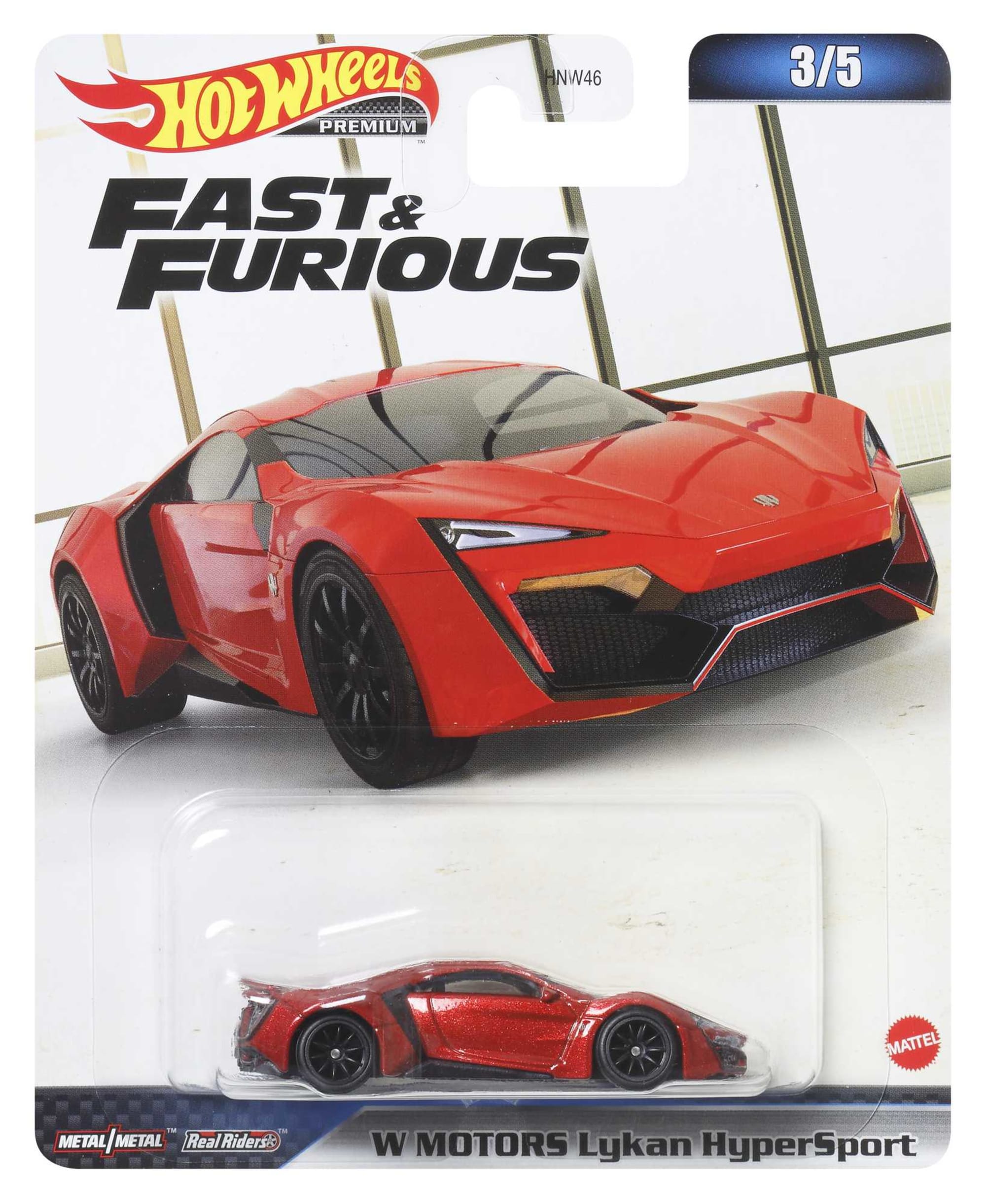 Hot Wheels Collector Vehículo de Colección Rápidos y Furiosos Lykan Hypersport