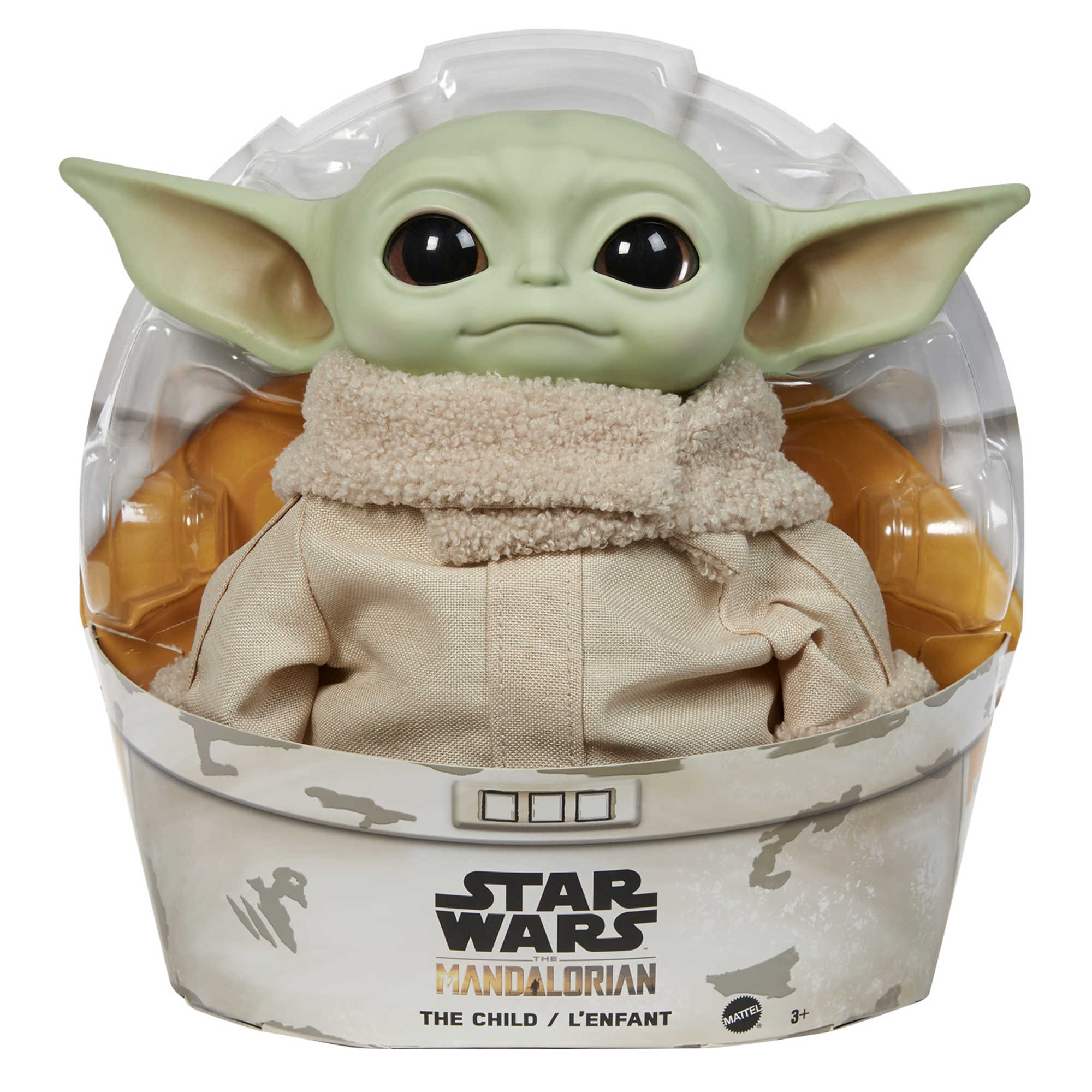 Star Wars Pelúcia Grogu 11" Cabeça de Vinil
