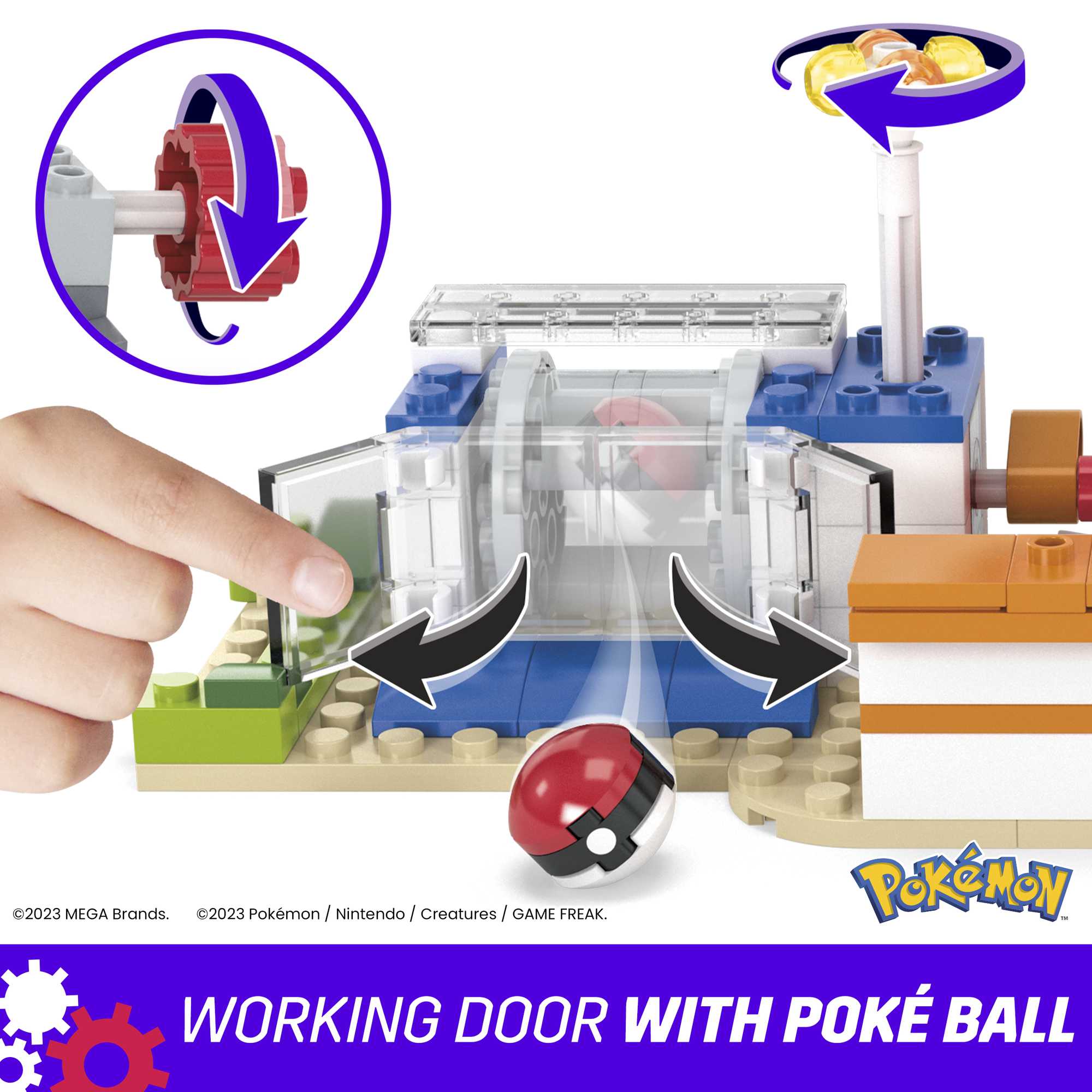 MEGA Pokémon Building Toy Kit, Forest Pokémon Center (648 Pieces) With 4 Action Figures