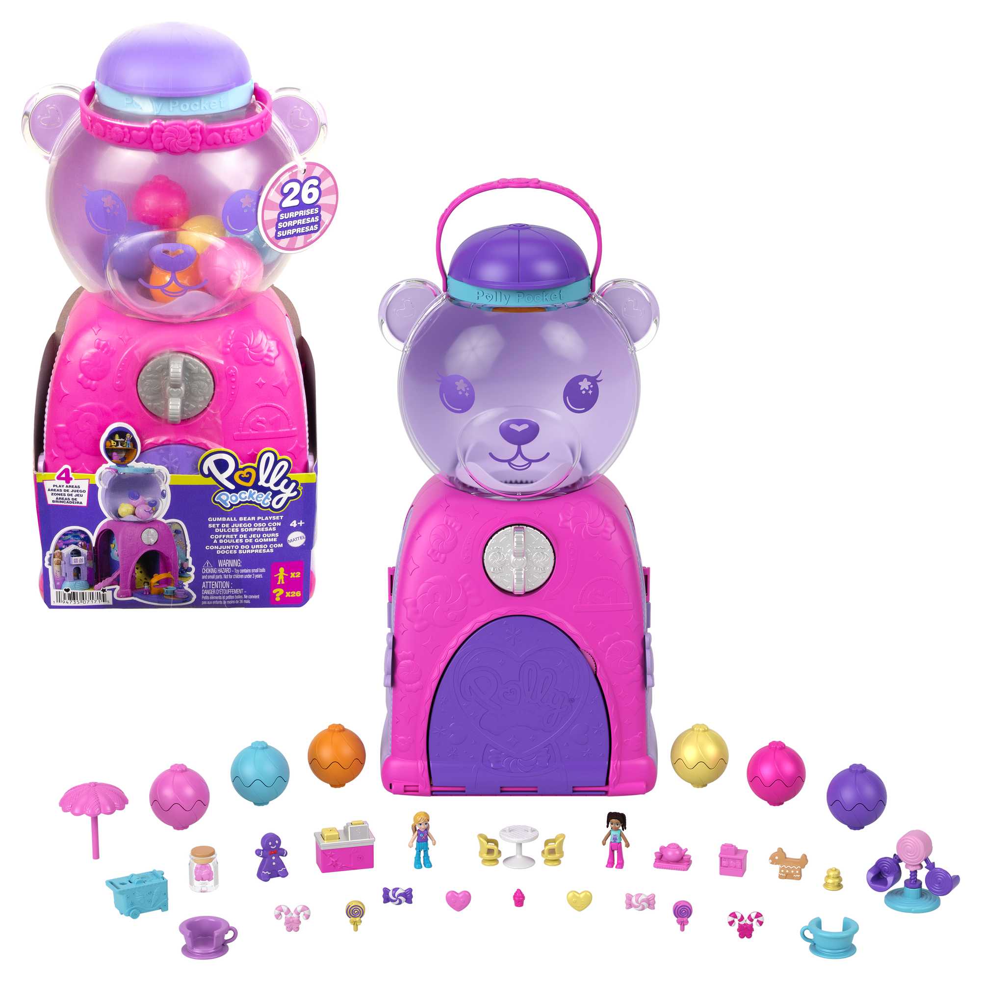 Polly Pocket Gumball Bear Playset | Mattel