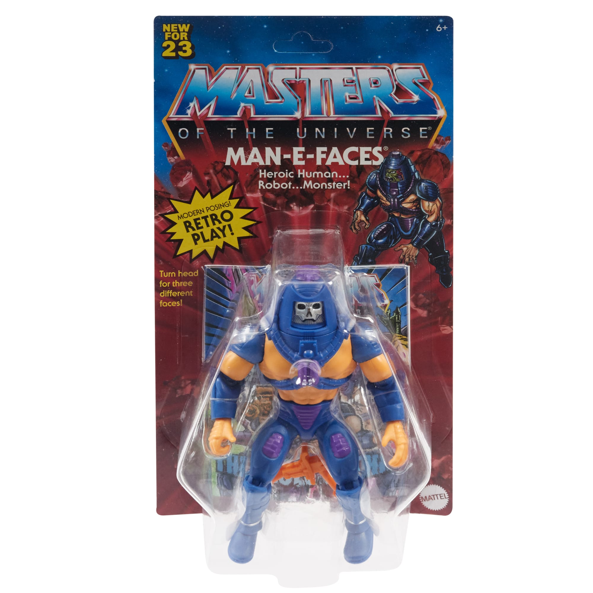 Masters of the Universe Origins Figura de Ação Multi-Faces de 5.5" Look de Estreia