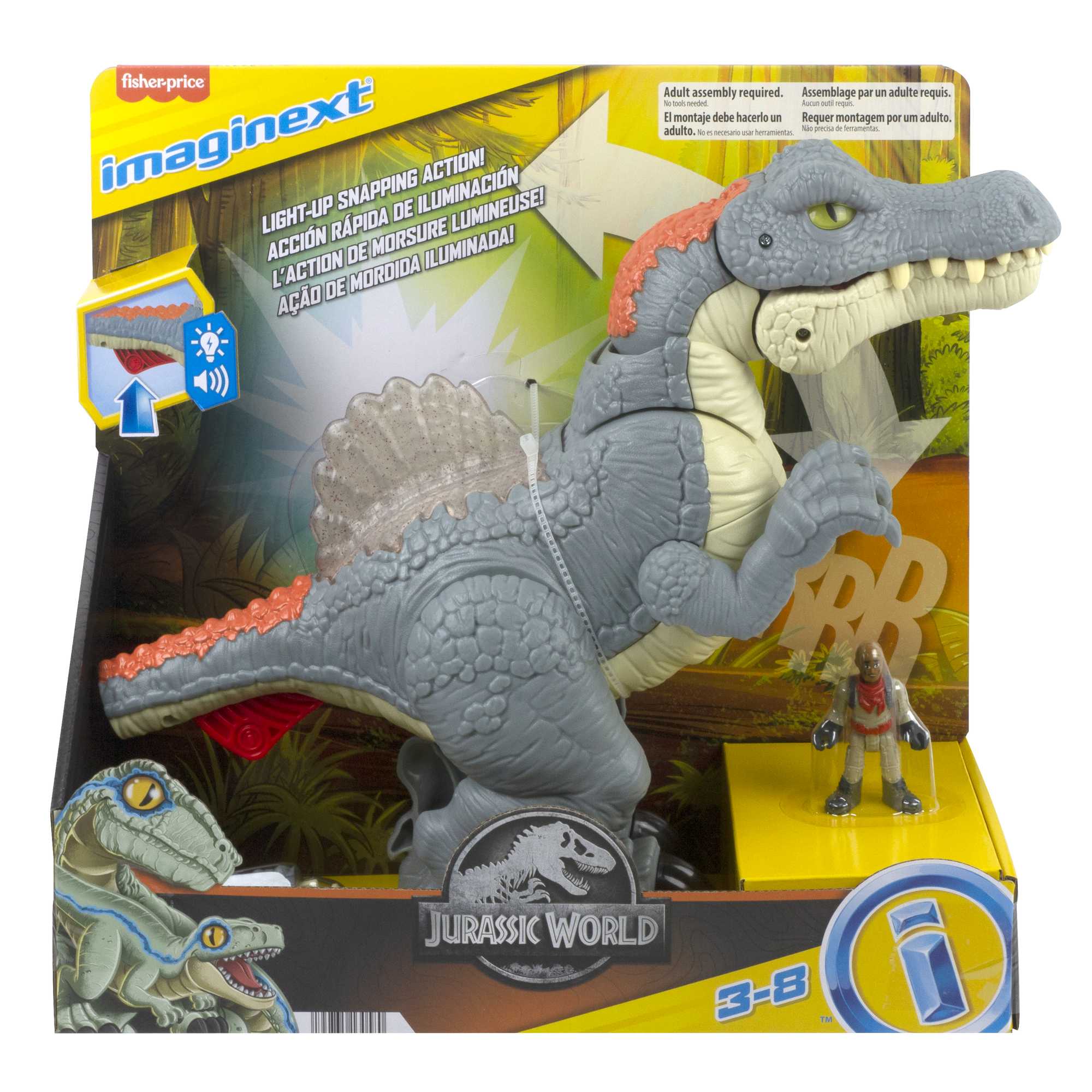 Imaginext-Jurassic World-Spinosaurus dents Acérées-Coffret