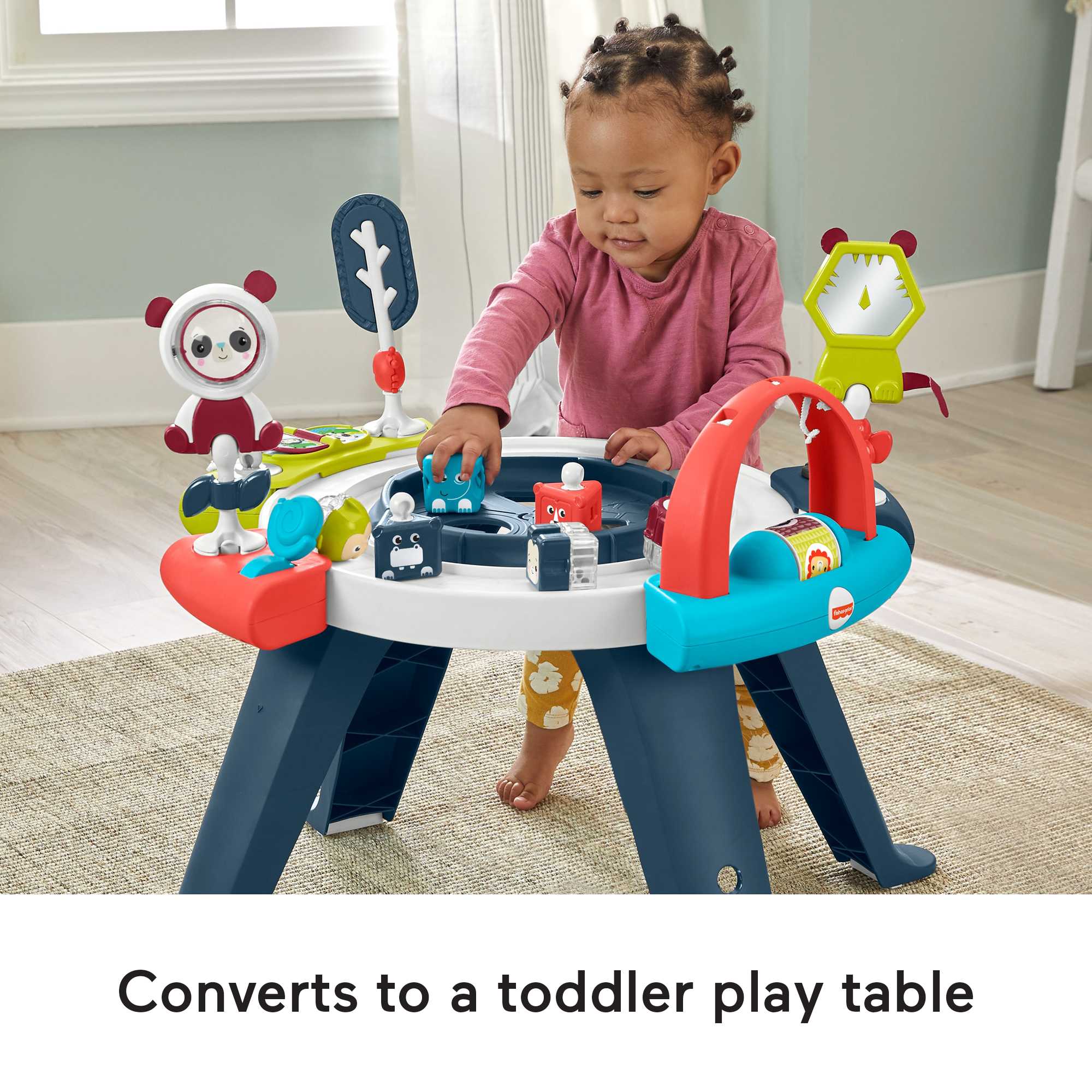 Fisher-Price Learning Toy 2-In-1 Like A Boss Infant Activity Center And  Toddler Play Table