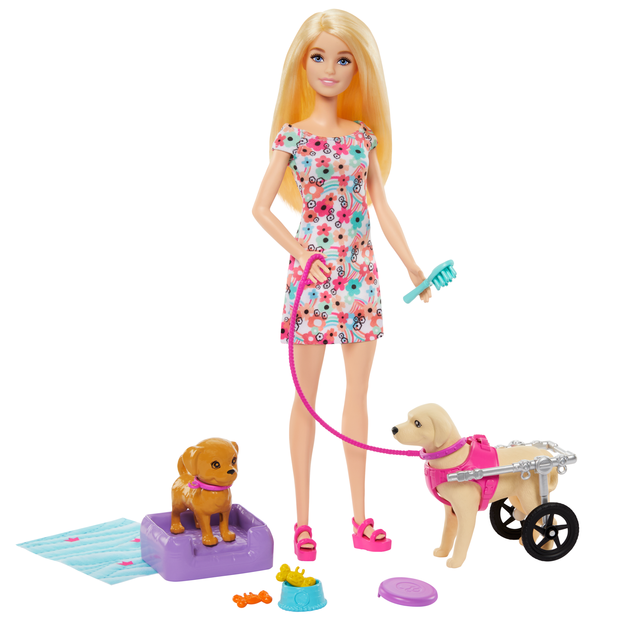 Barbie doll with dog that has puppies sales