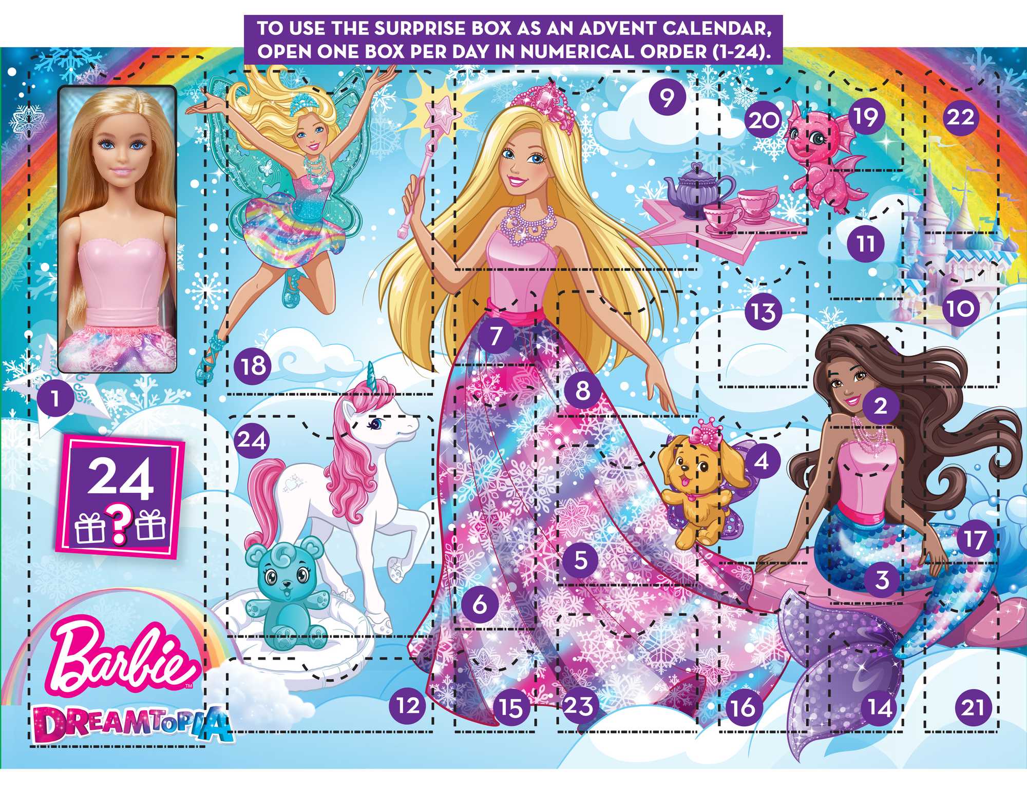 Barbie Dreamtopia Advent Calendar | Mattel