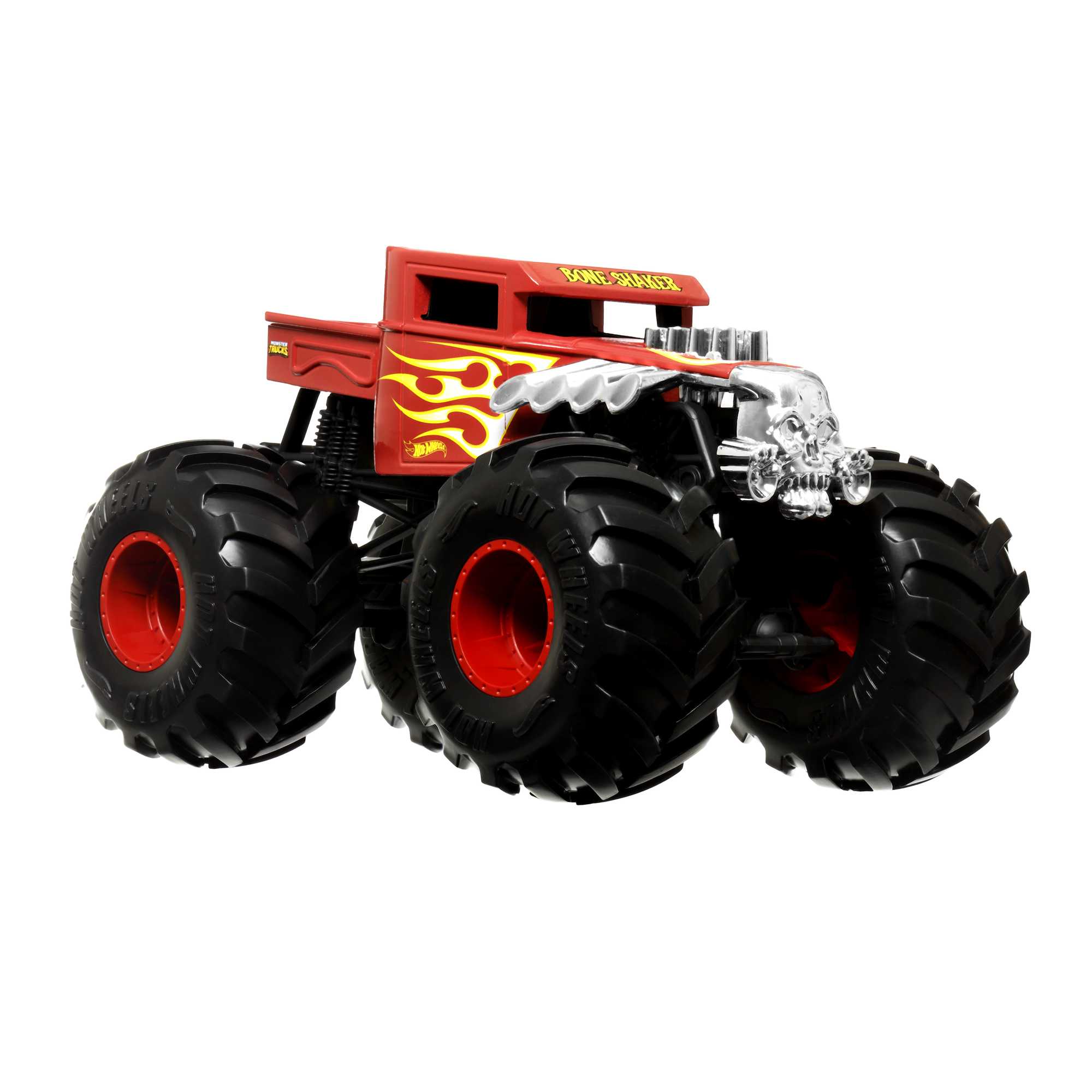 Hot Wheels Monster Trucks Vehículo de Juguete Bone Shaker Rojo Escala 1:24