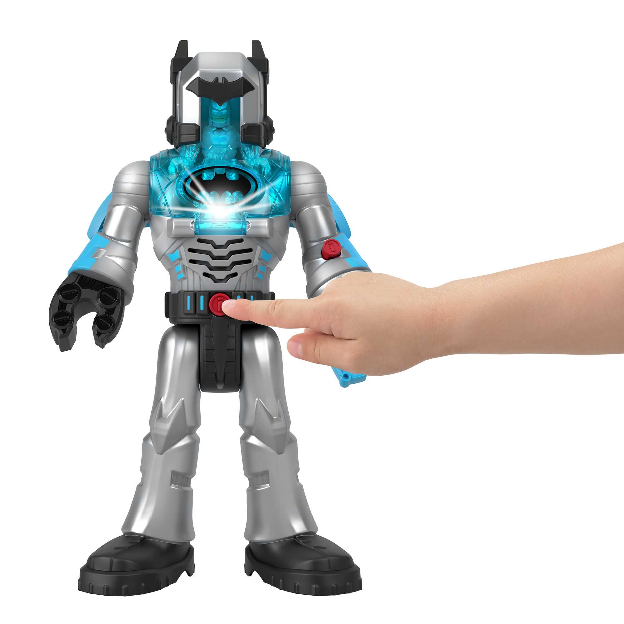 Imaginext DC Super Friends Figura de Acción Batman Insider & Exo Traje Gris