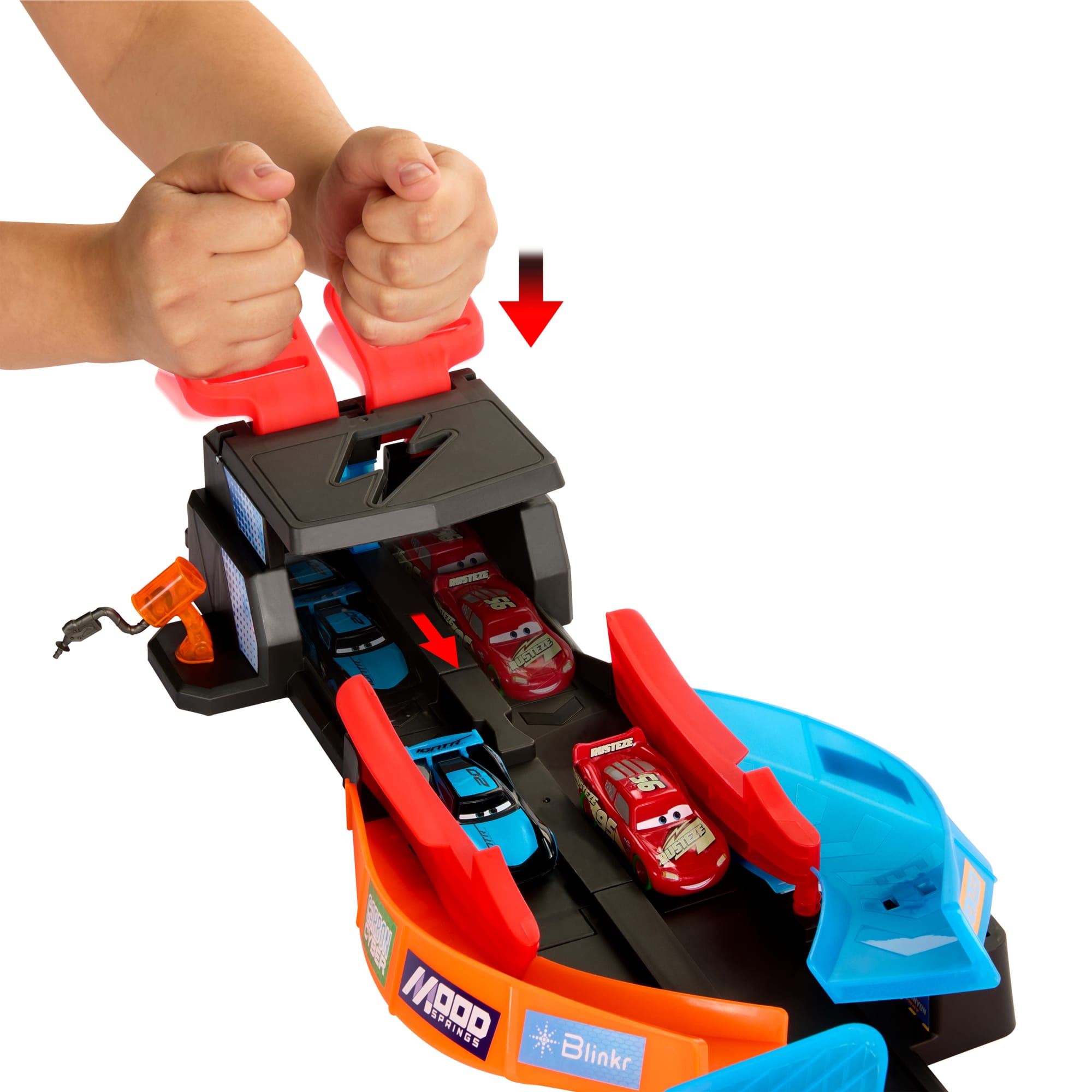 Les Bagnoles Glow Racers Course Luminescente Avec Croisement